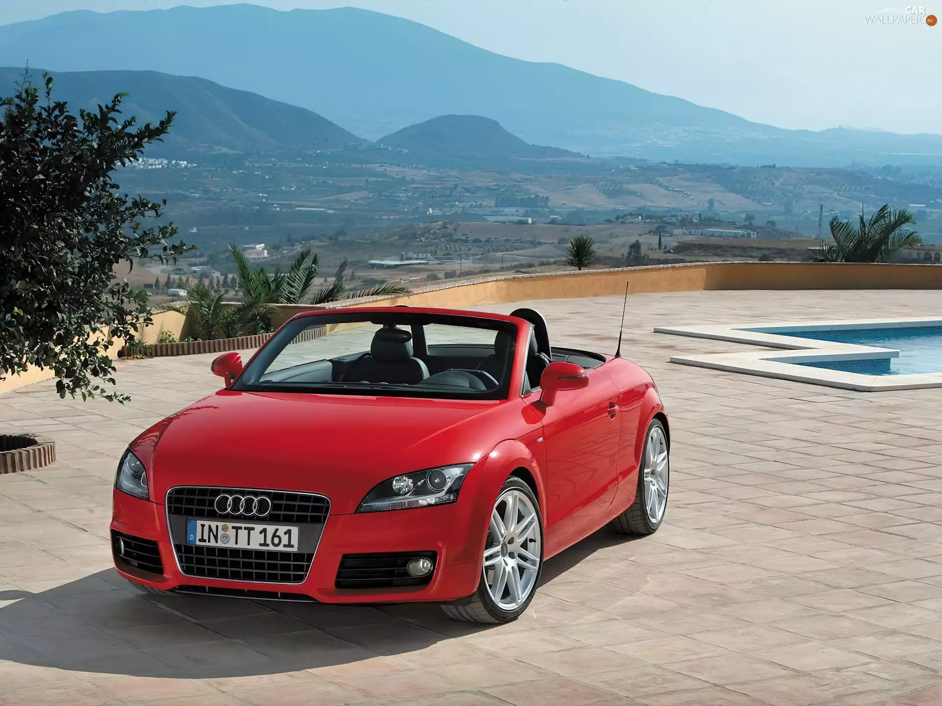 Mountains, Audi TT, Cabrio