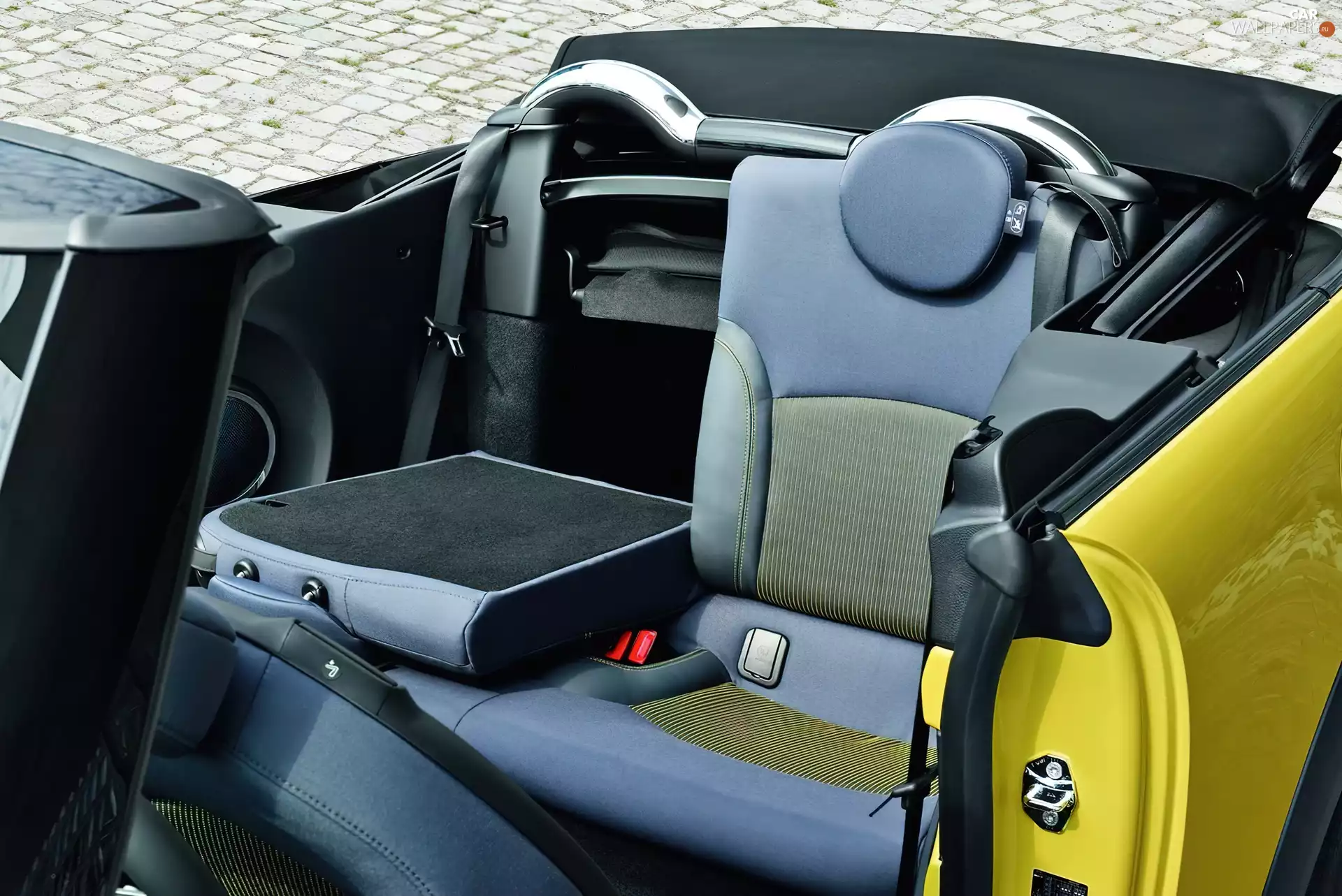 Mini Cabrio, rear, seats, Fold