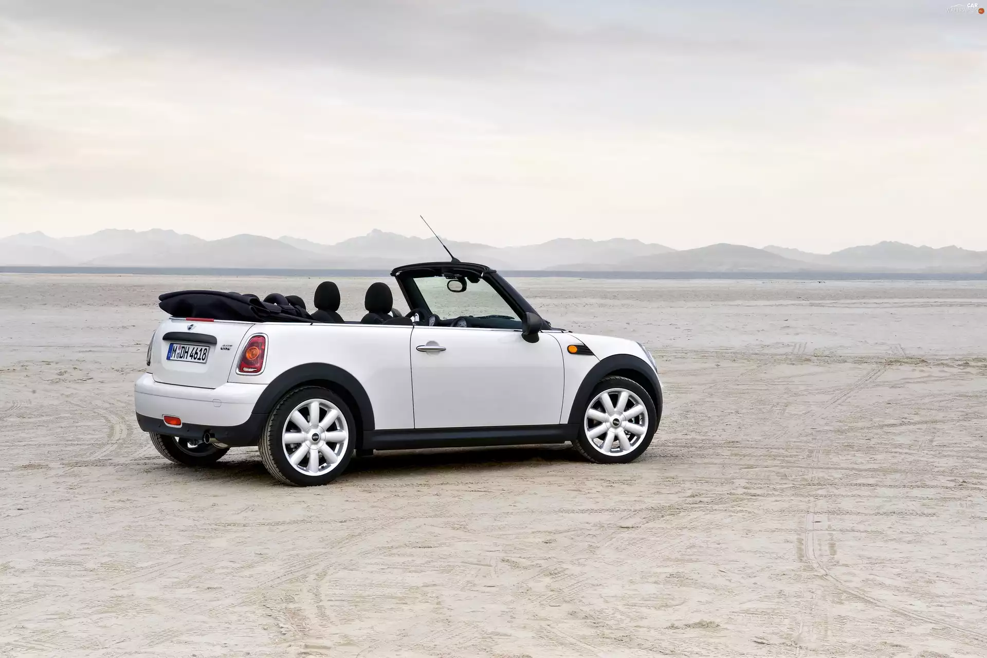 White, Mini One Cabrio