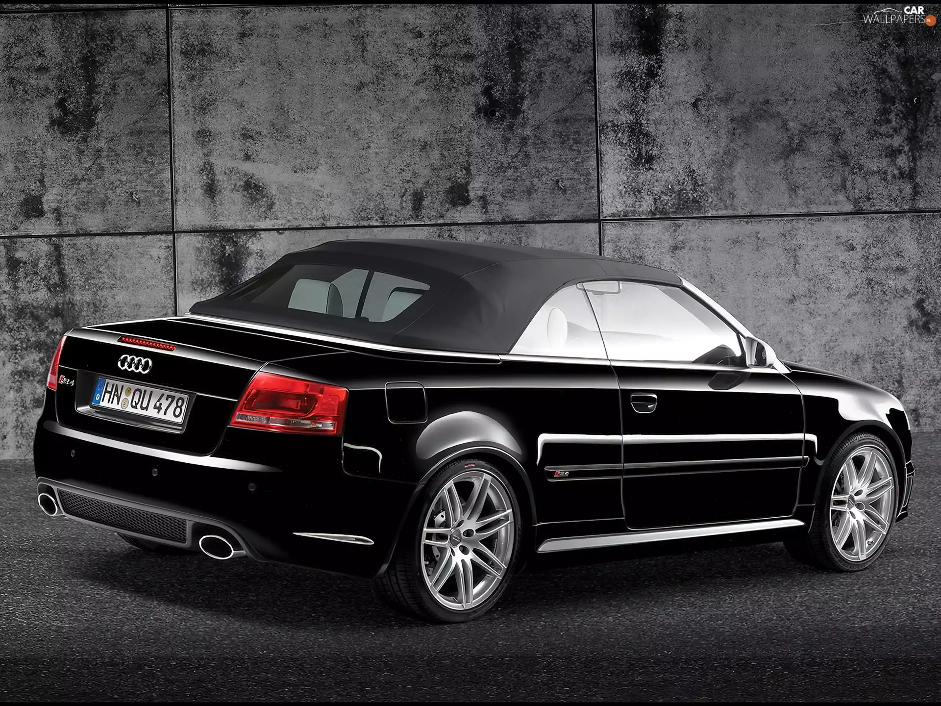 Black, Cabriolet, Diffuser, Audi RS