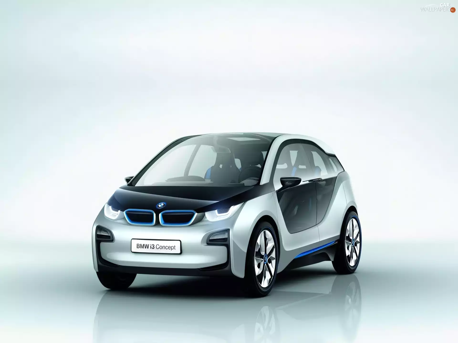 motor car, BMW I3, city