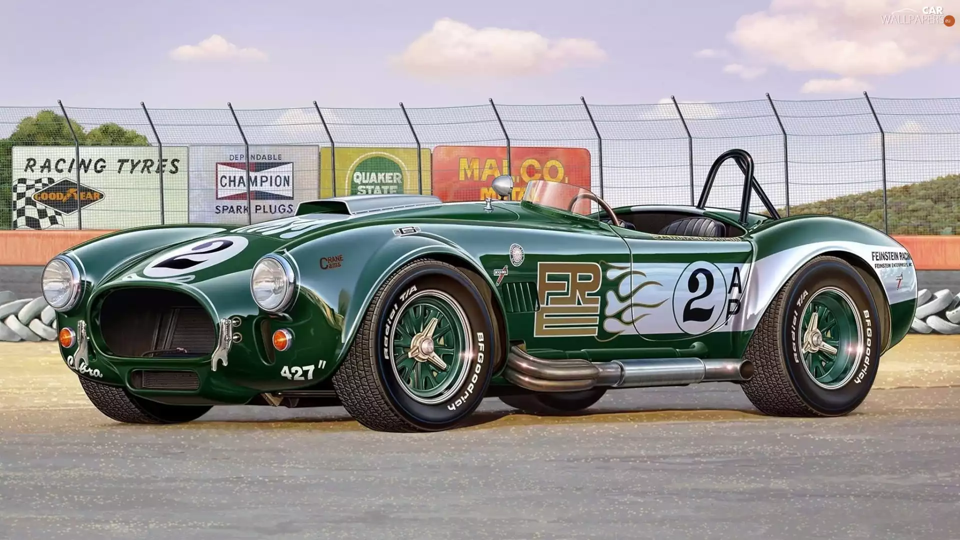 427, Shelby, motor car, Cobra, green ones