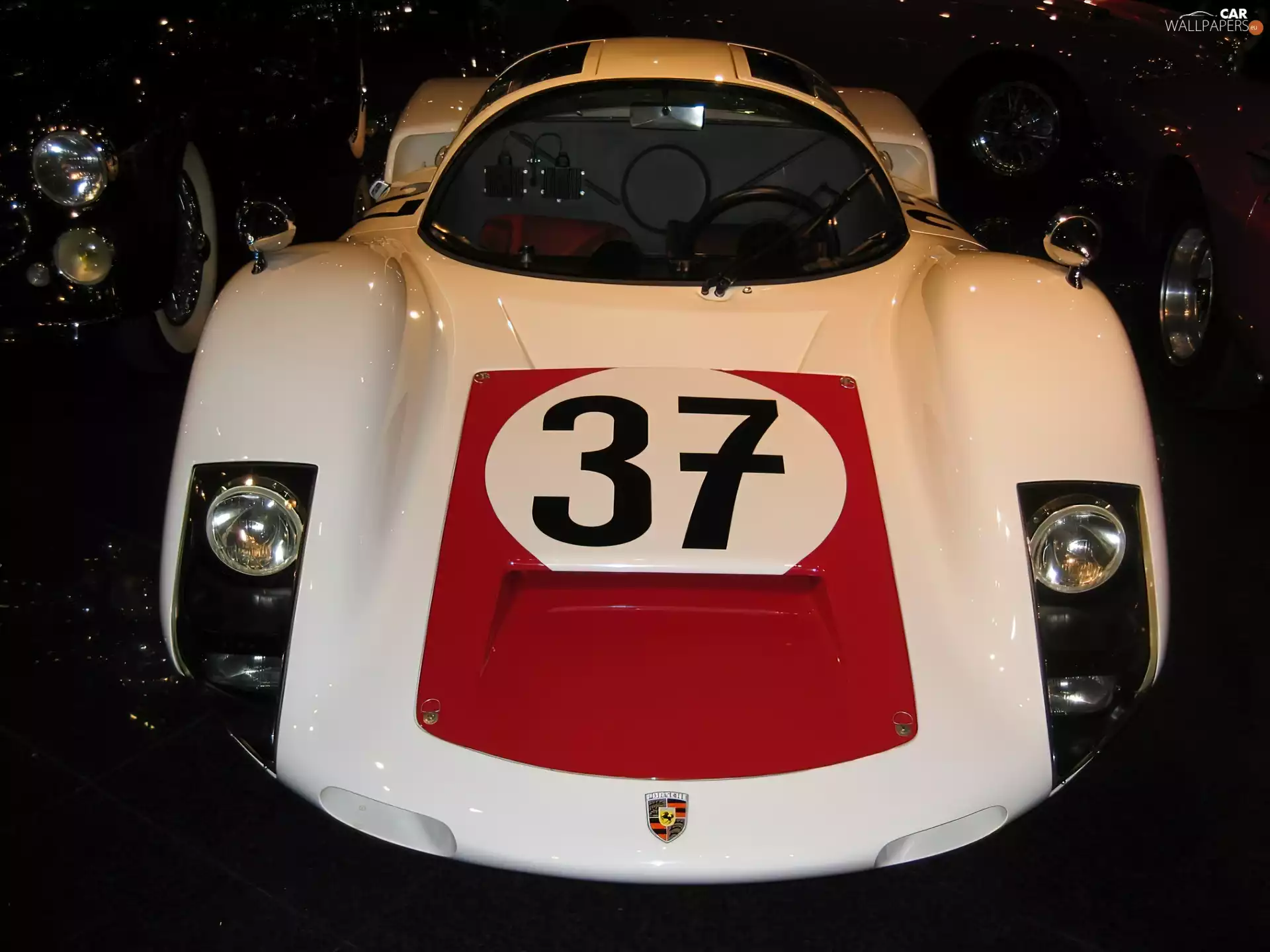 White, Porsche, Rally car