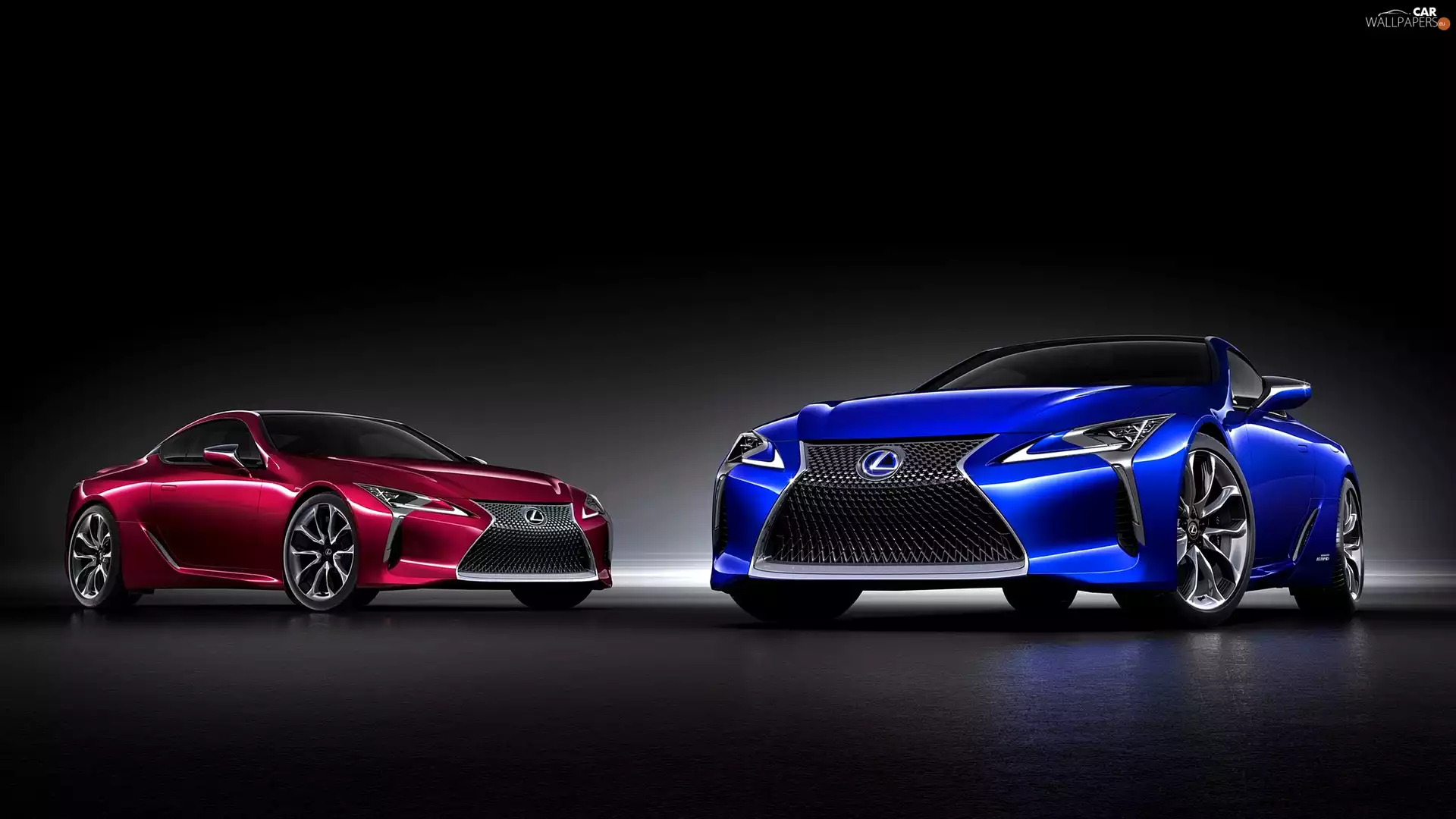 Two cars, Lexus LC 500h