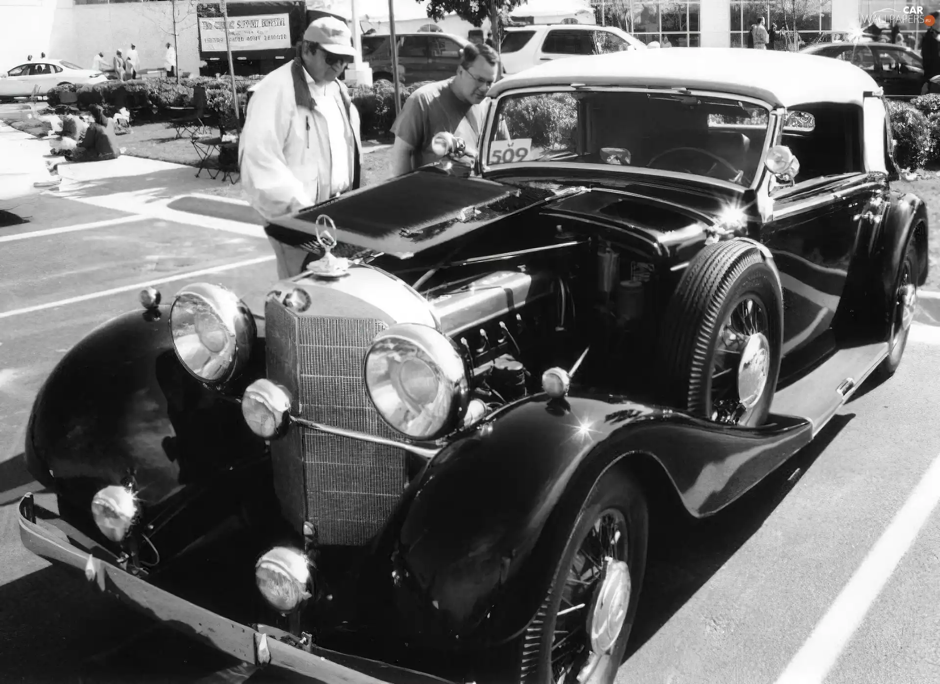 light, tires, Classic Cars, bumper, Mercedes