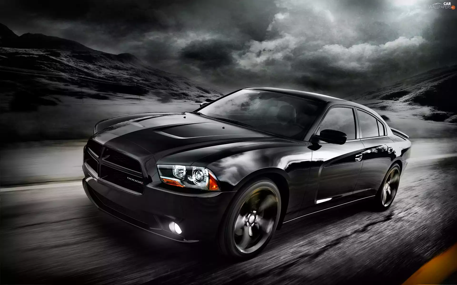 Charger, Black, Dodge