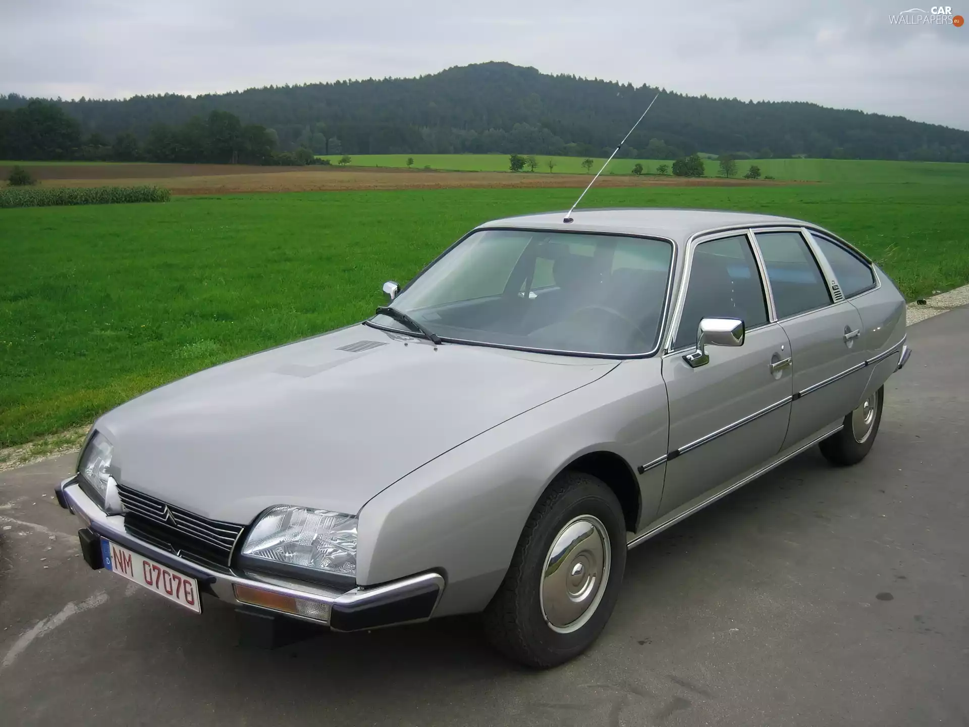 silver, Chrome, Mirrors, Citroen CX