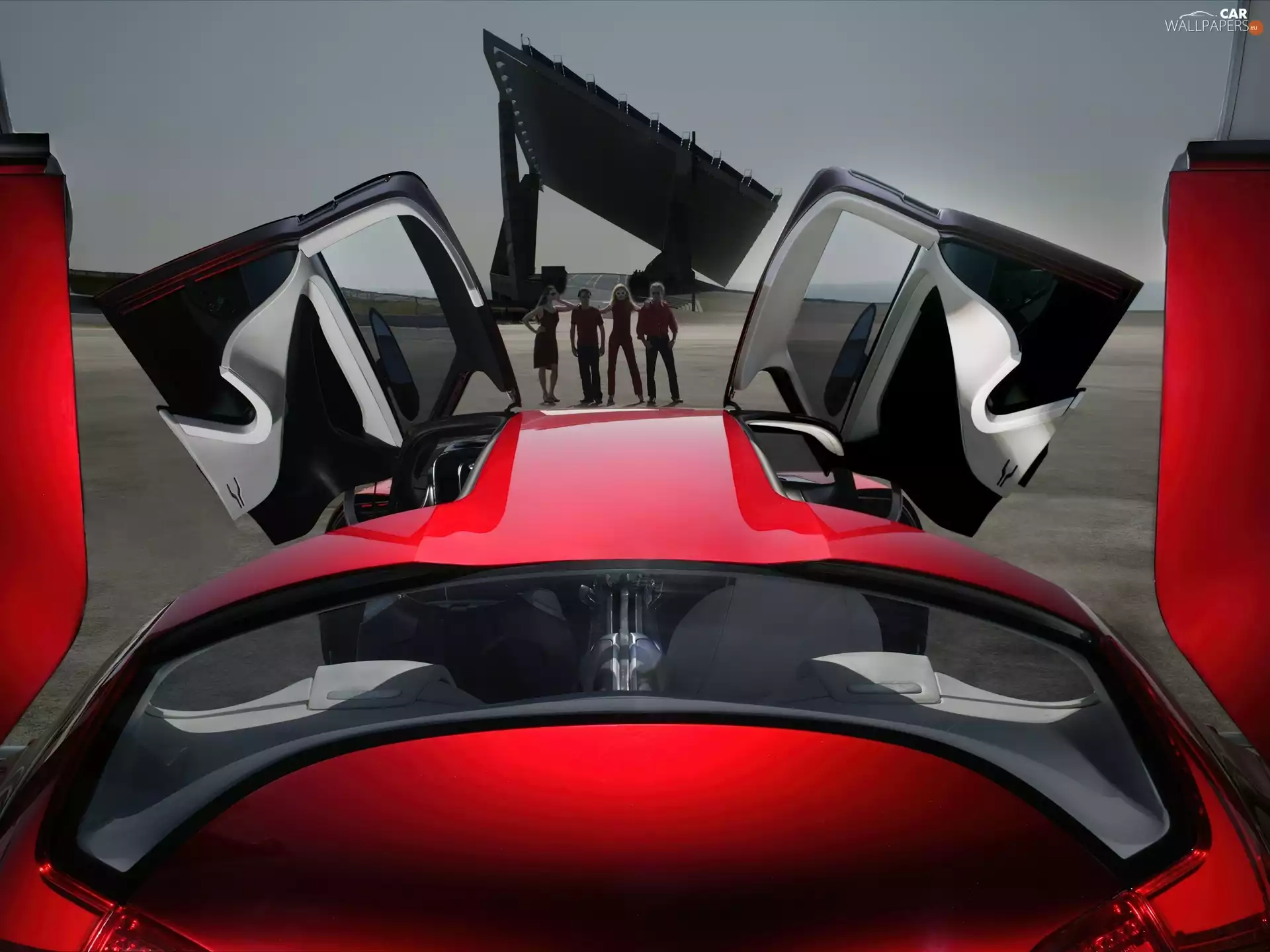 Glass, Citroen C-Metisse, Rear