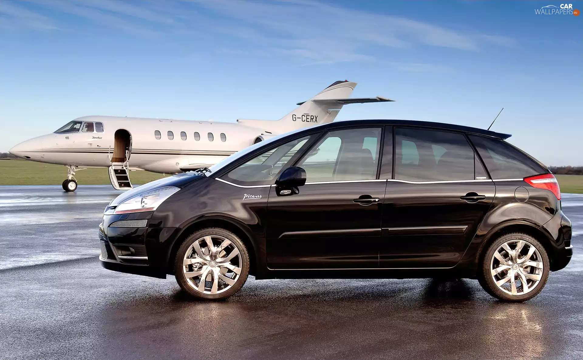 plane, Citroen C4 Picasso, @