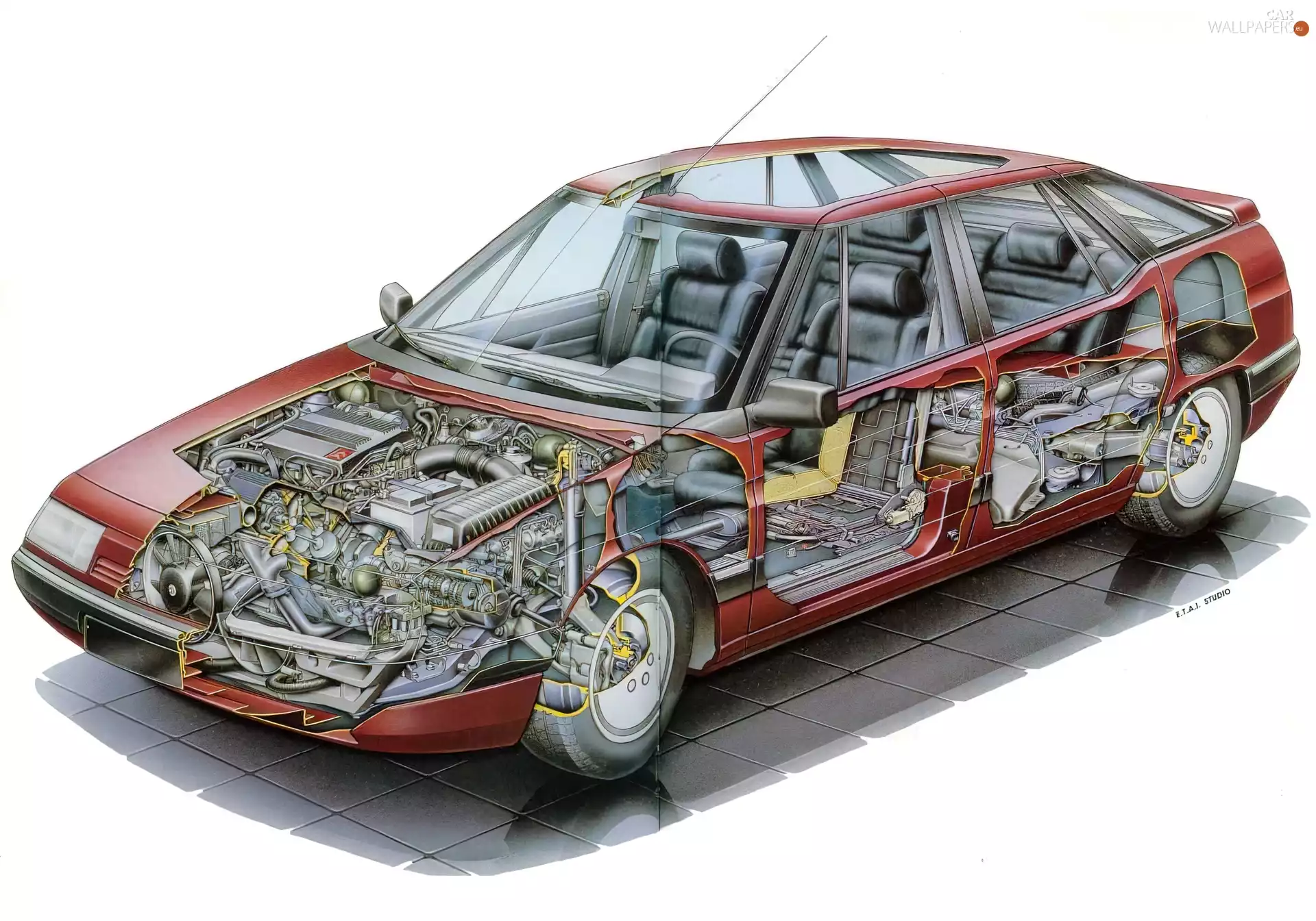 Citroen XM, section