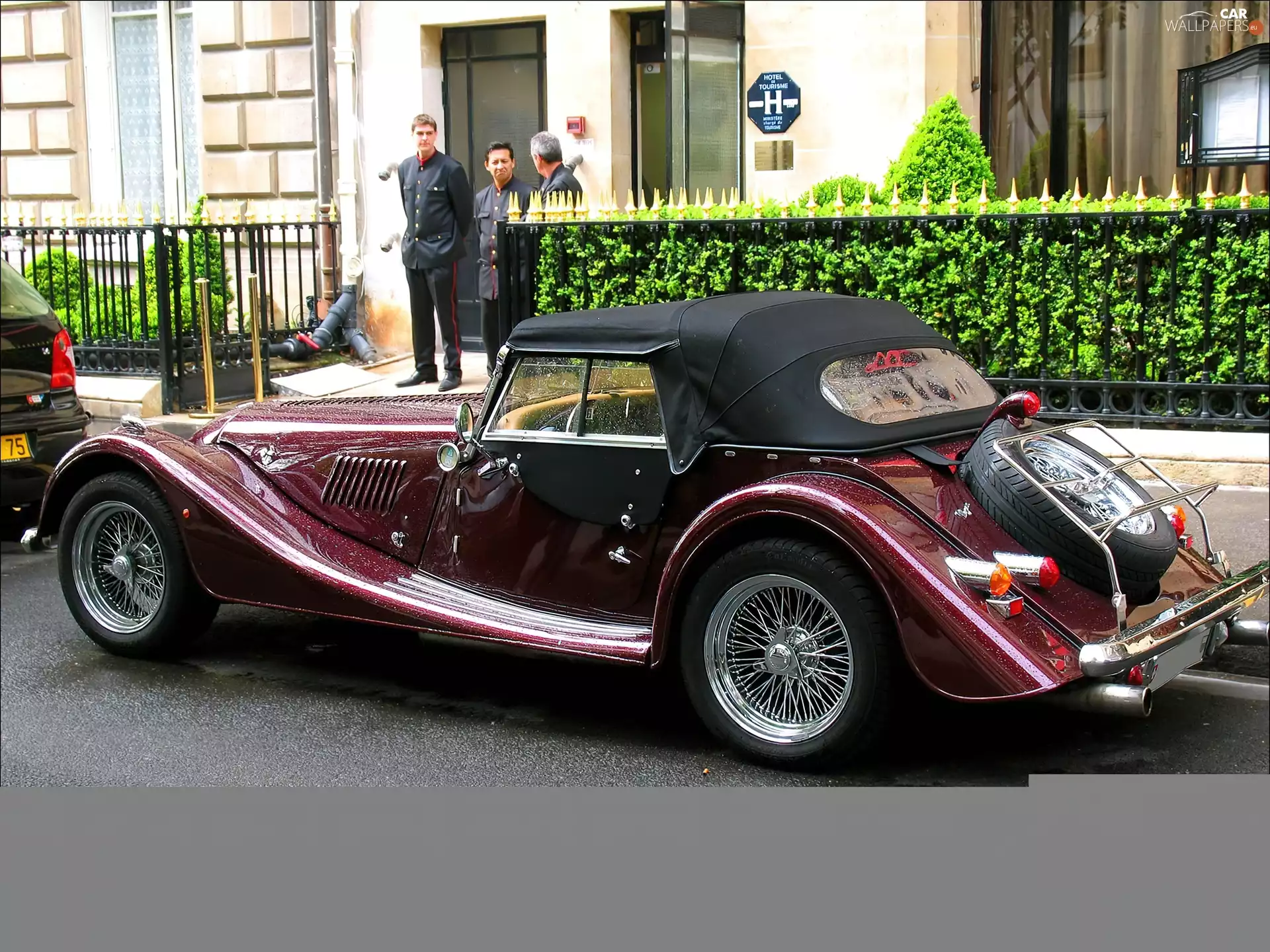tire, the roof, Classic Cars, light, Morgan