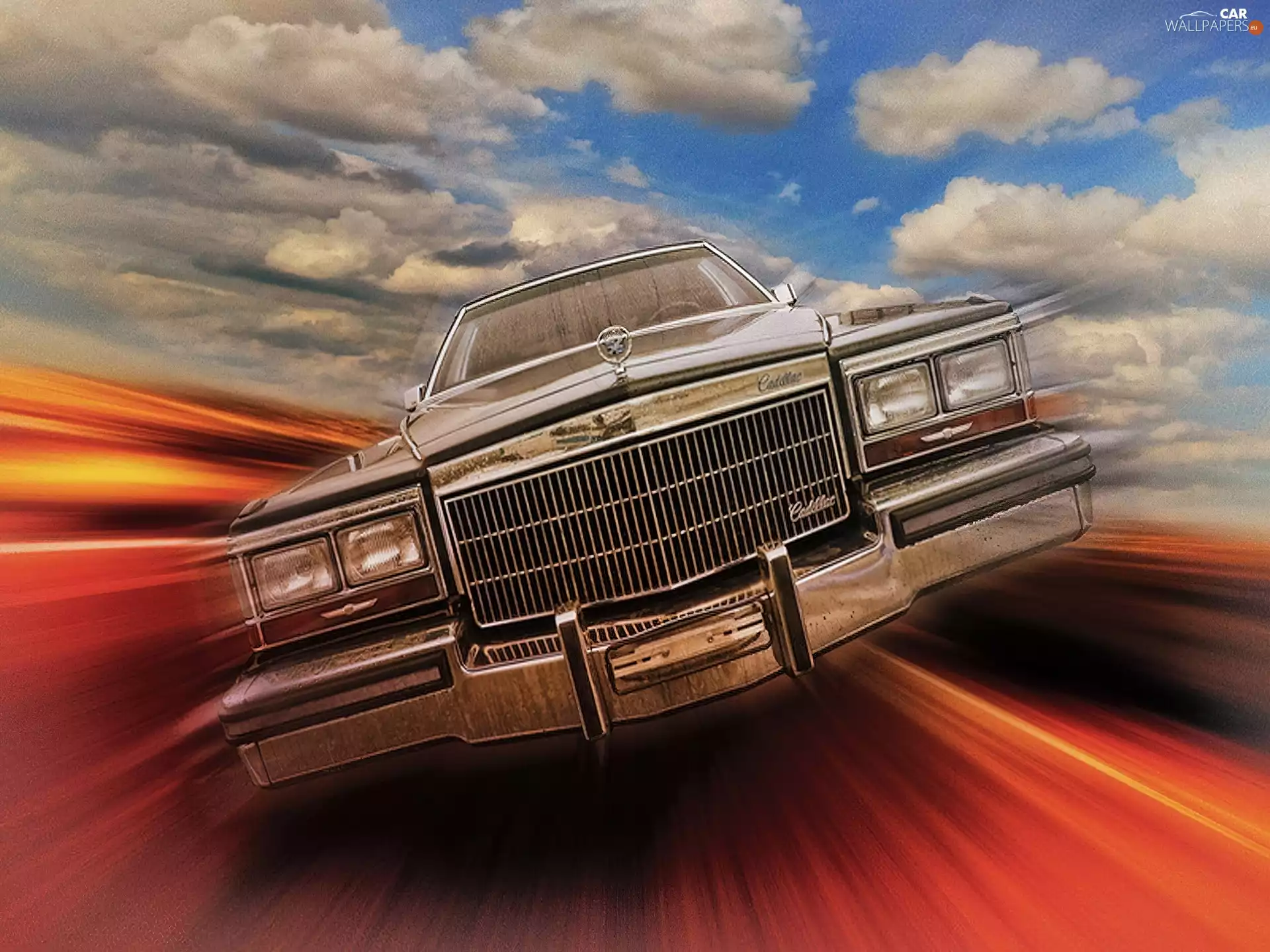 clouds, Cadilac, Way