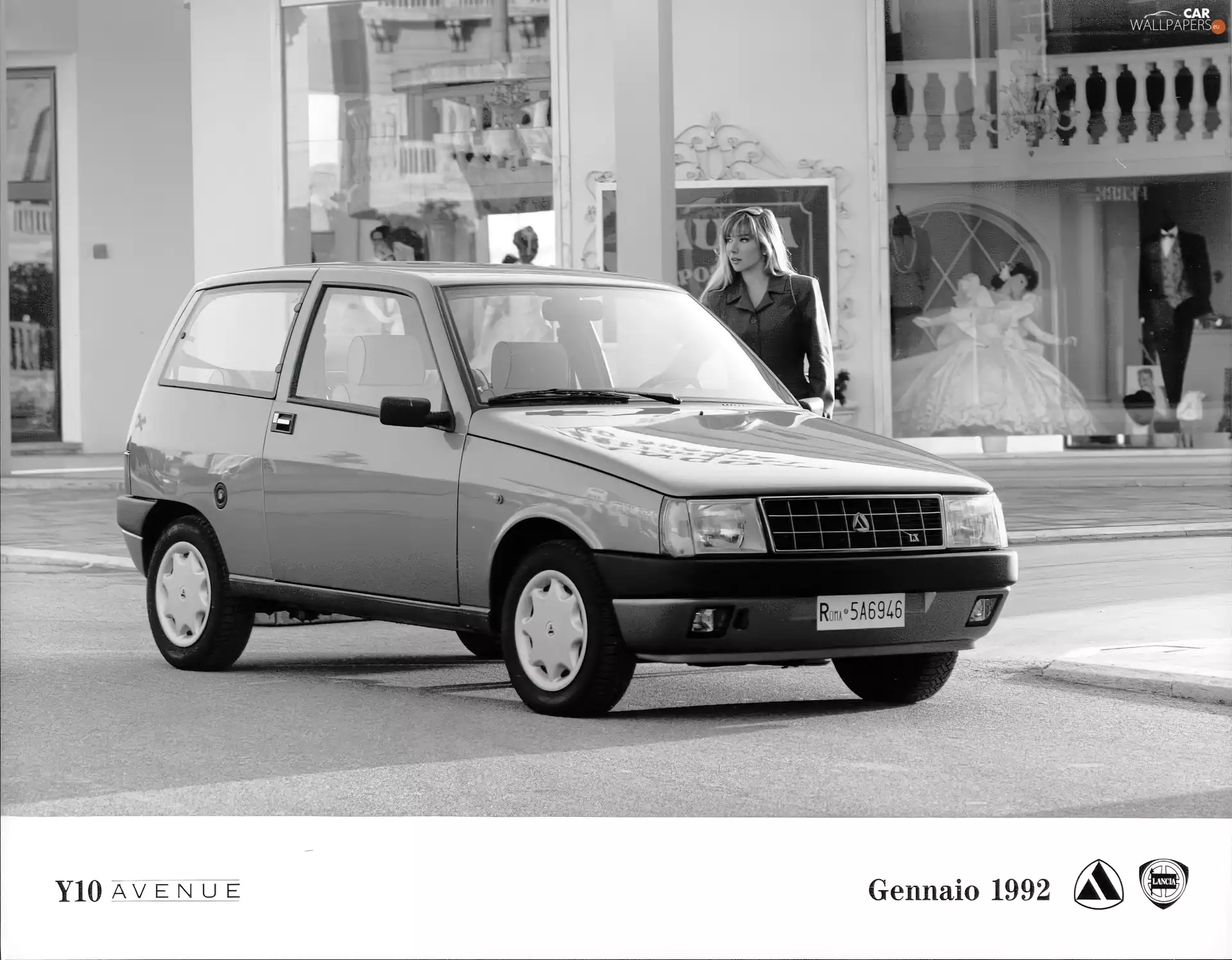 Front, commercial, prospectus, Autobianchi Y10