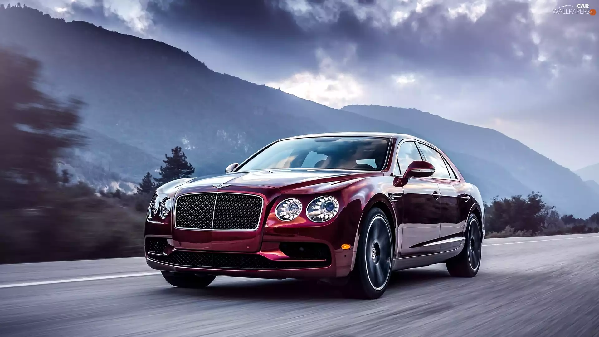Limousine, Red, Bentley Continental Flying Spur