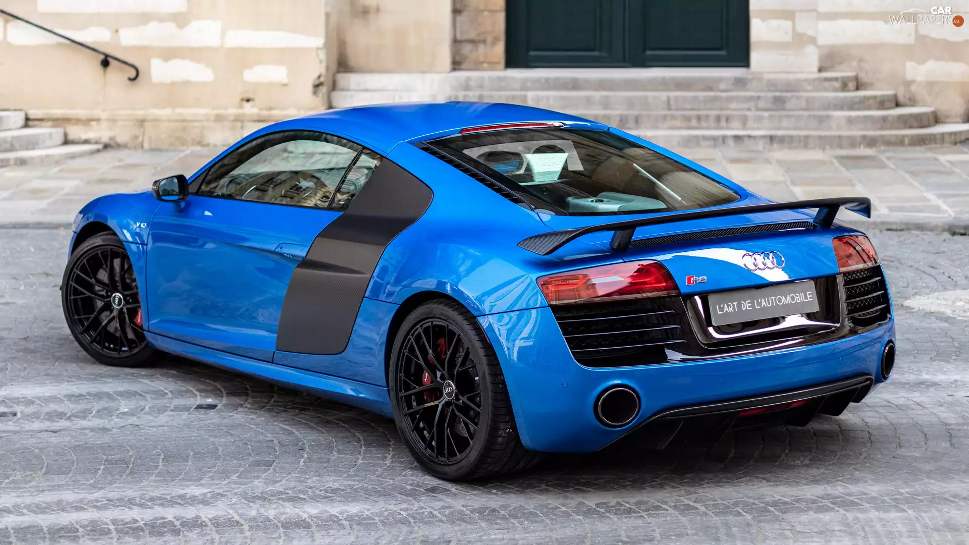 Blue, Audi R8, coupe