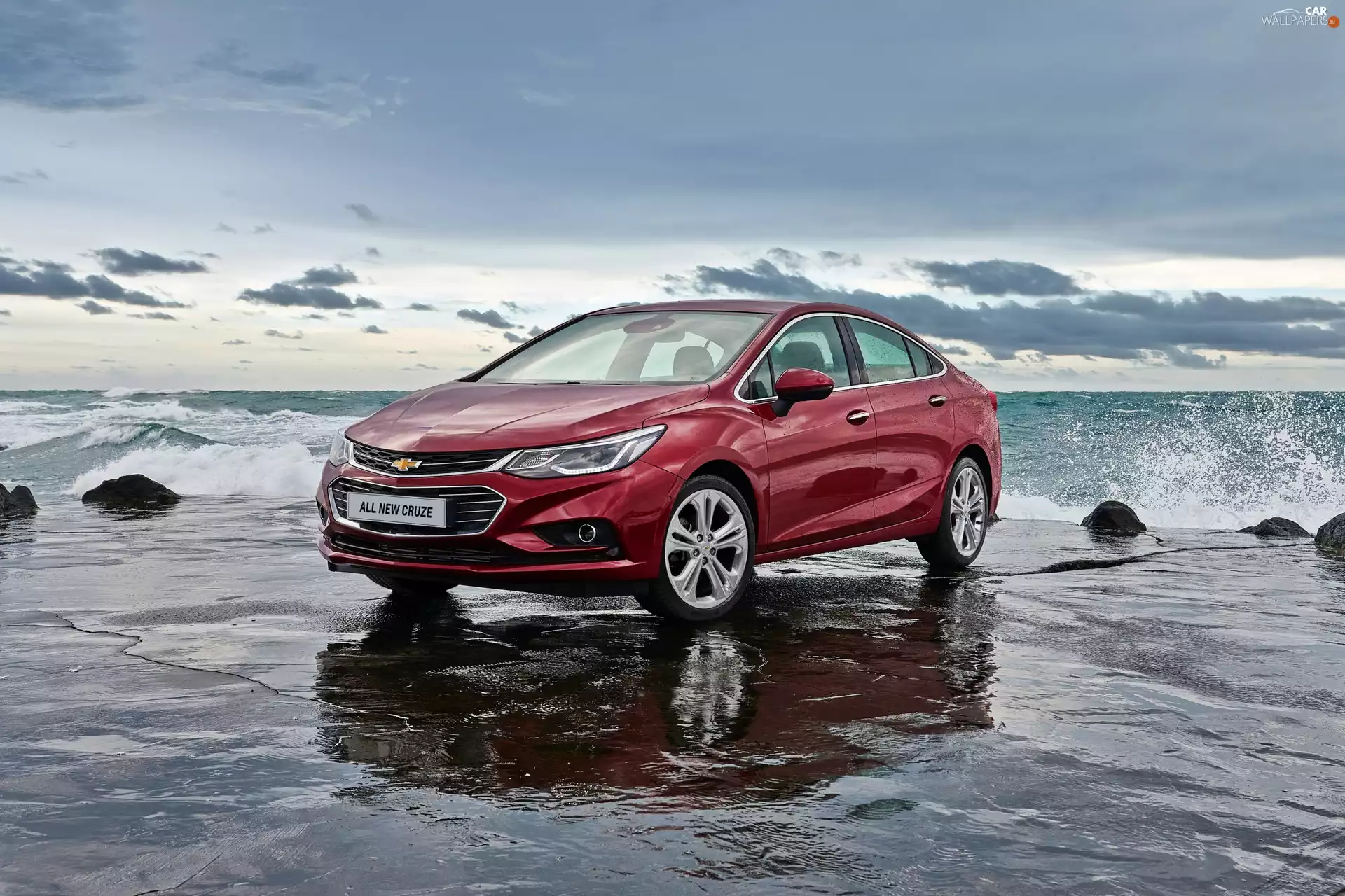 2017, Red, Chevrolet Cruze