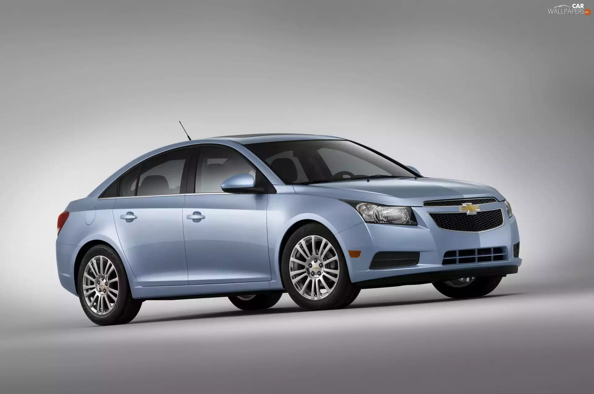 Sedan, blue, Chevrolet Cruze