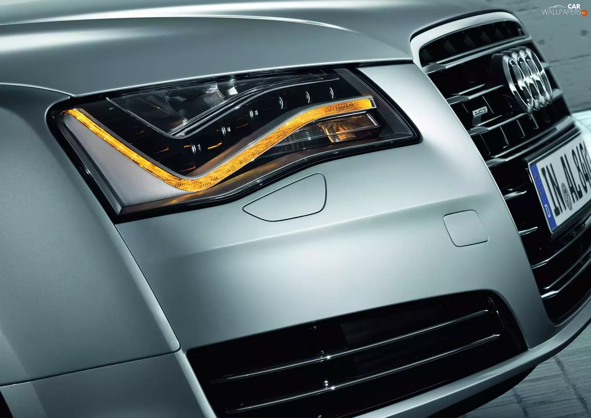 Lamp, Audi A8 D4, sign-post