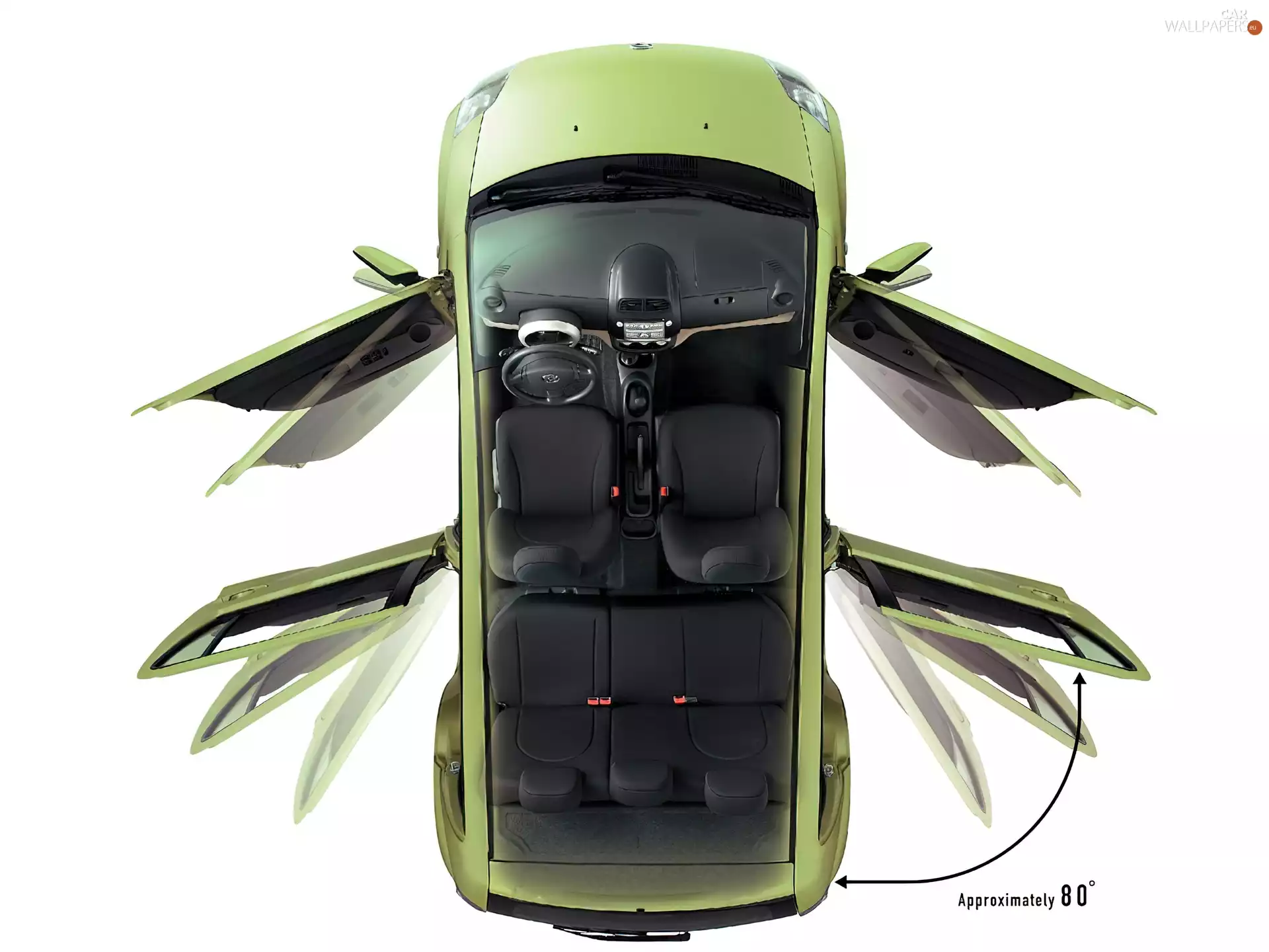 Doors, Daihatsu Sirion, the roof