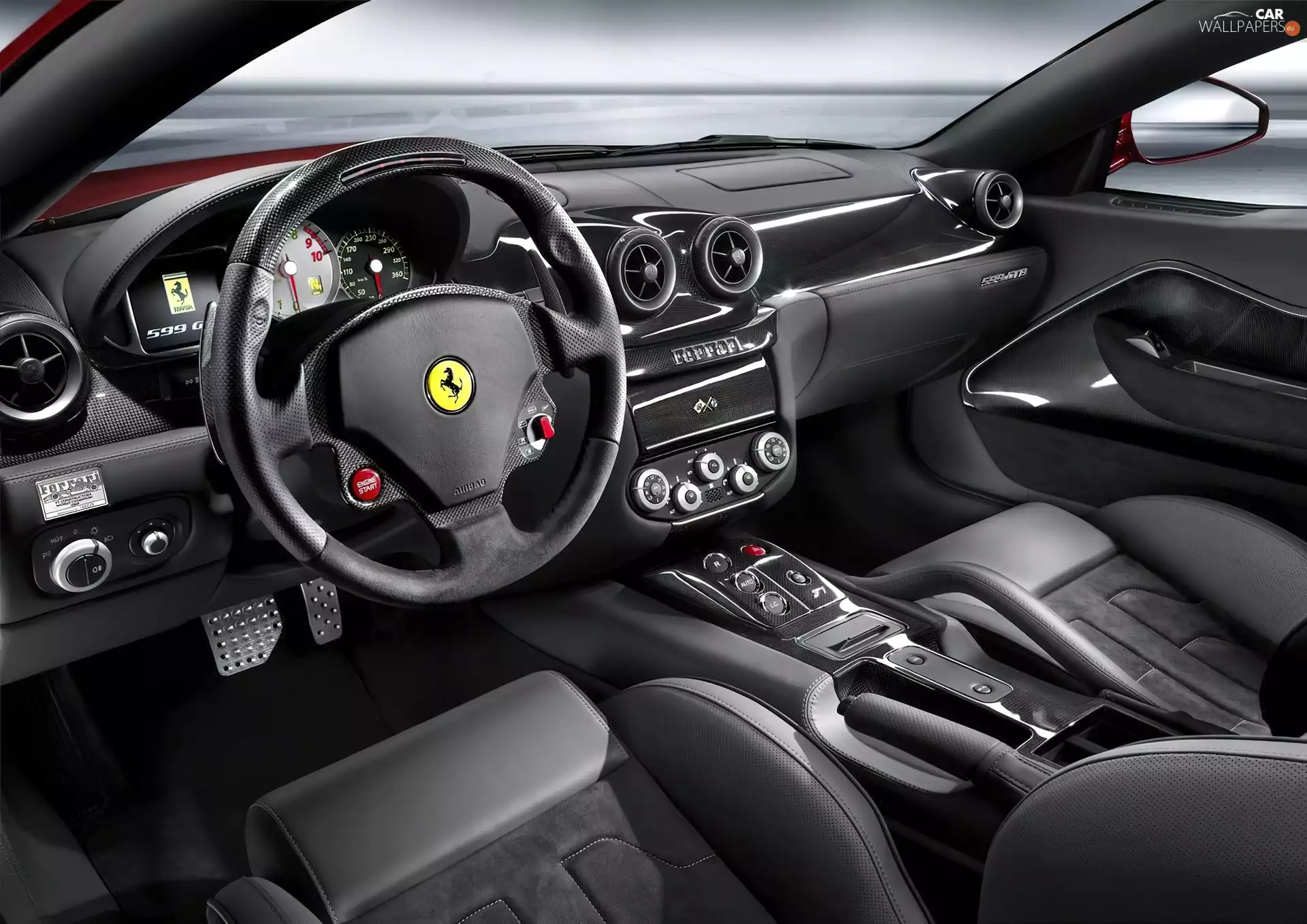 interior, Ferrari 599, dark