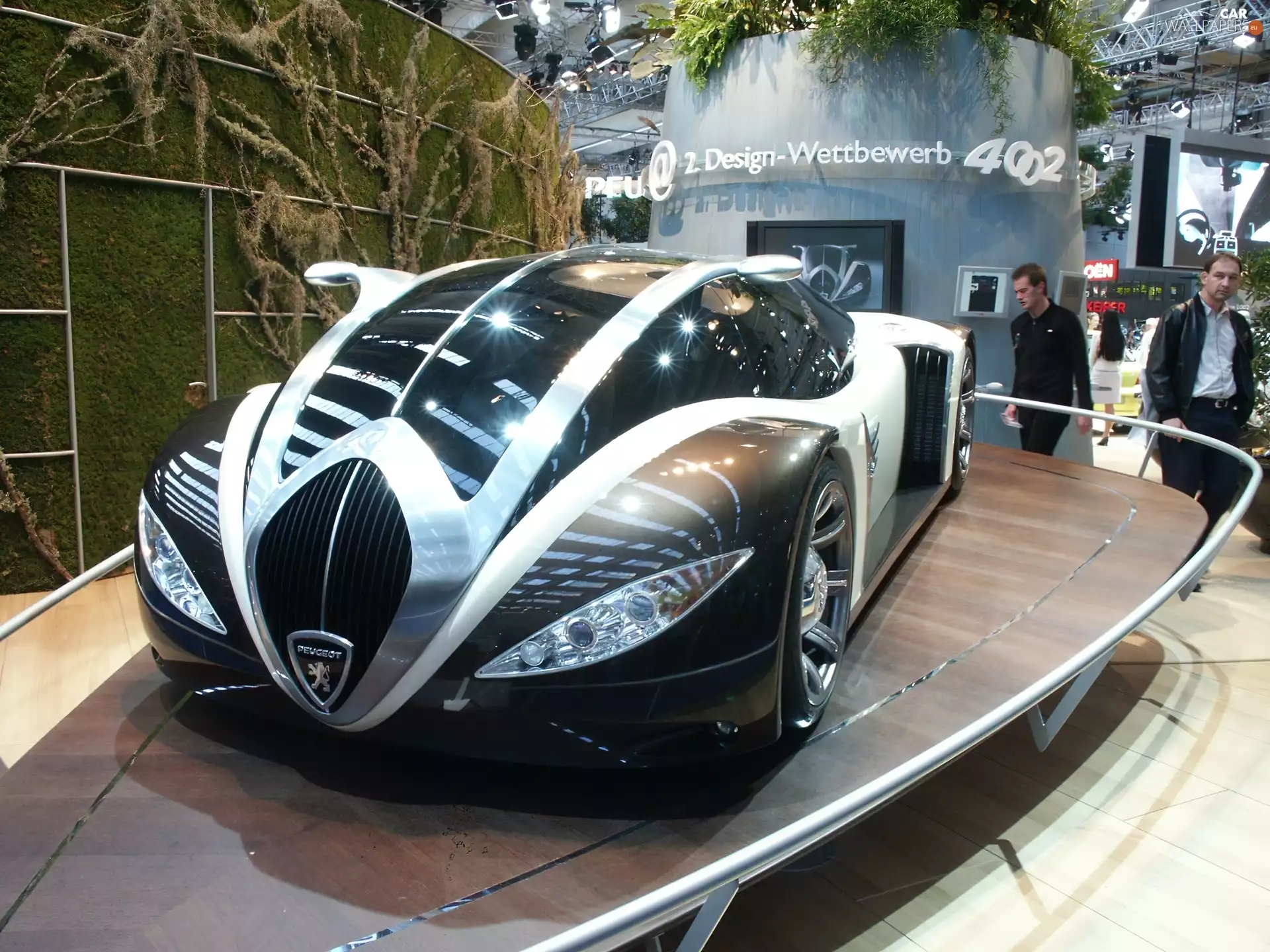 stand, dark, windows, Peugeot 4002