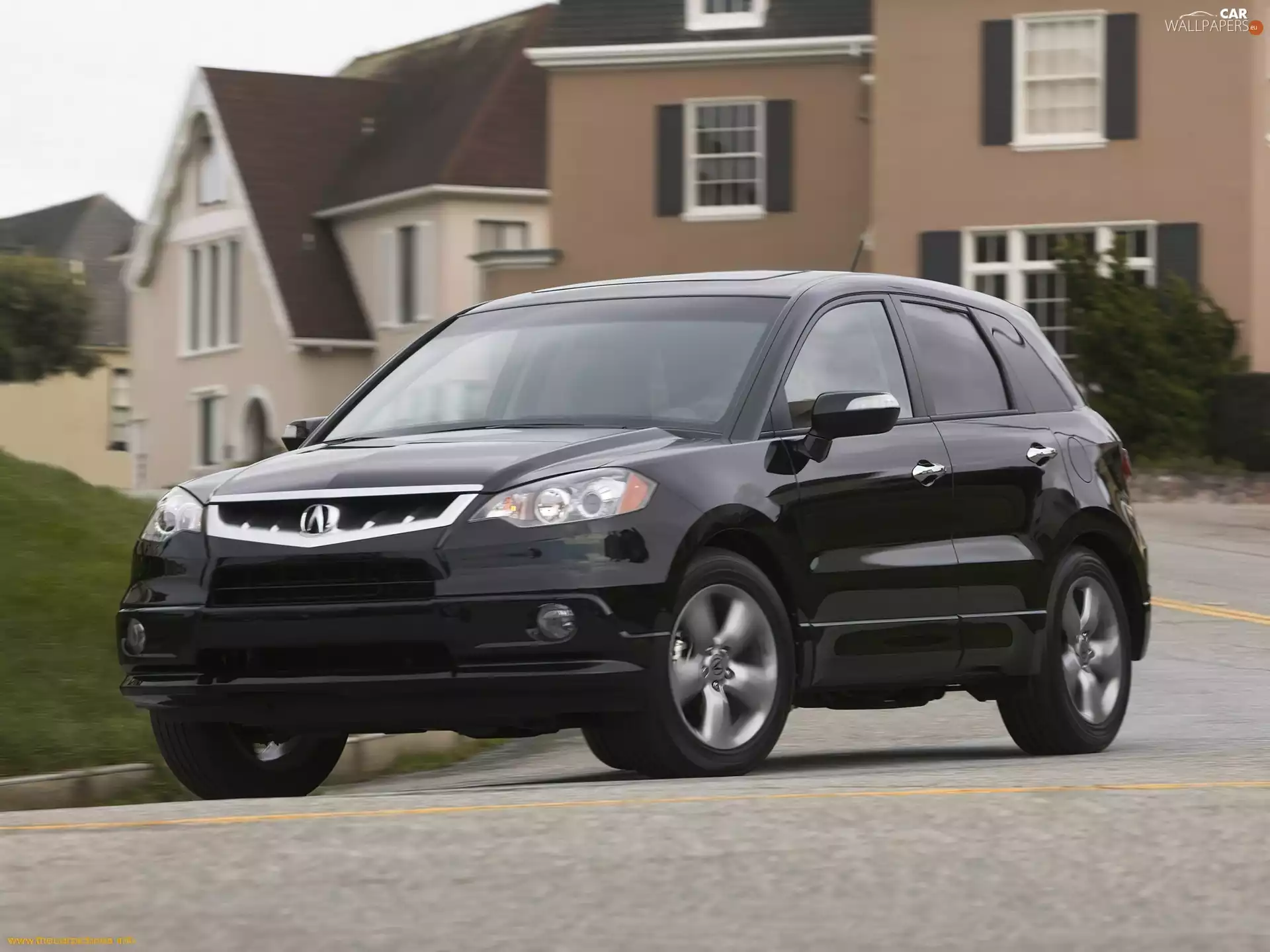 black, dark, windows, Acura RDX