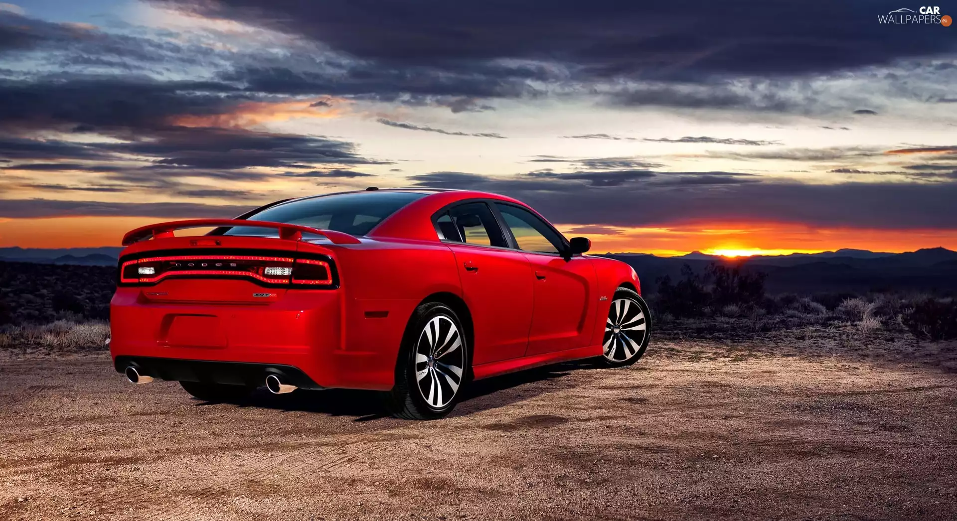 Red, Dodge Charger SRT 8