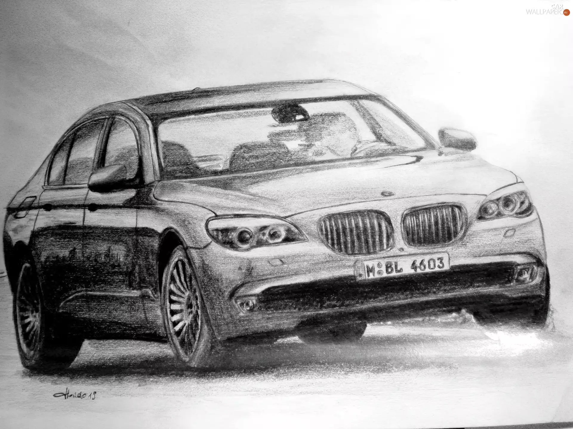 BMW Series 7, Draft, Drawing, E66