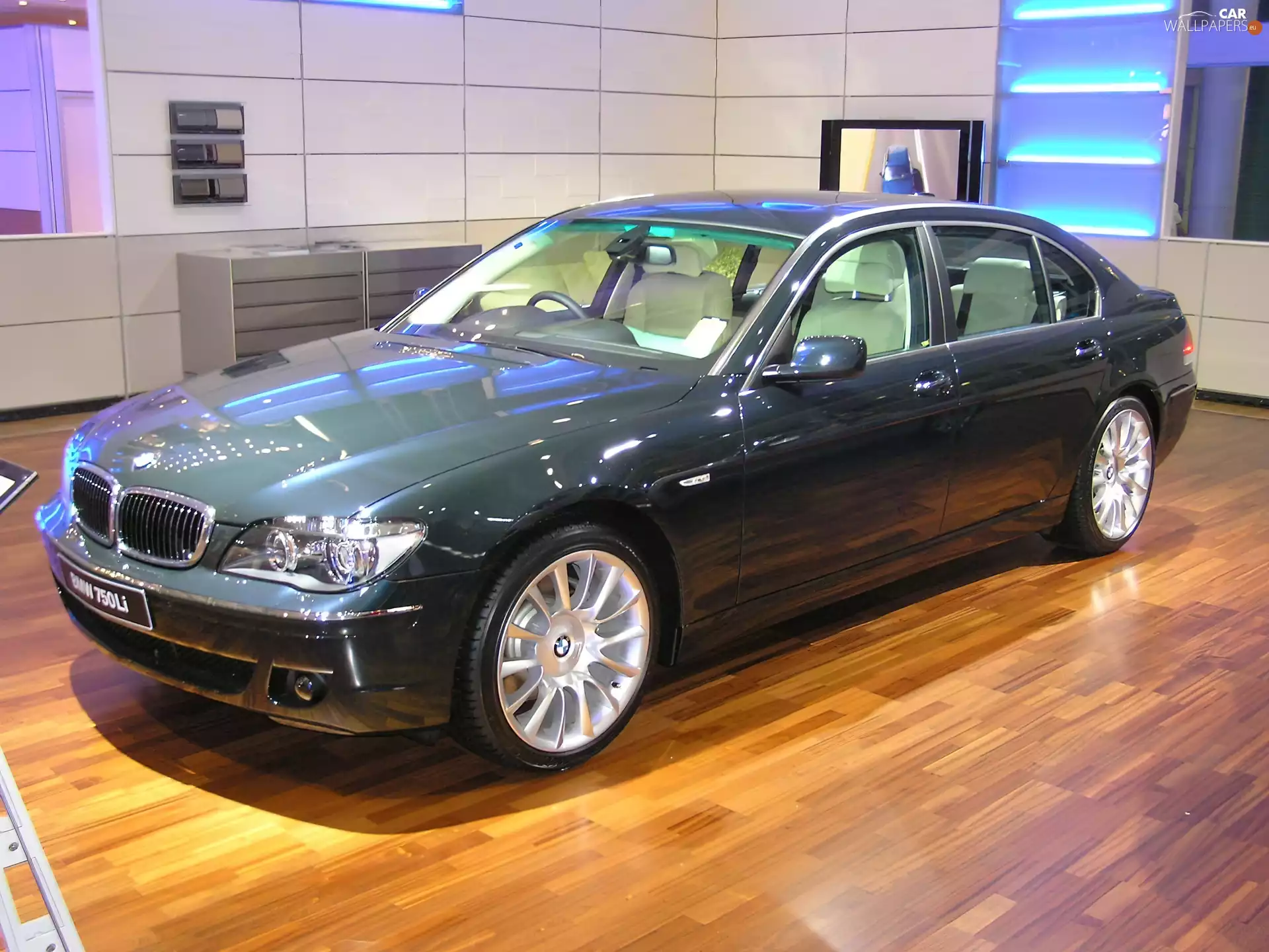 Green, E65, parquet, BMW 7