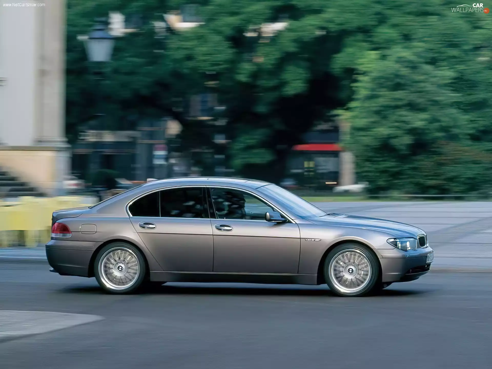 silver, E65, Street, BMW 7