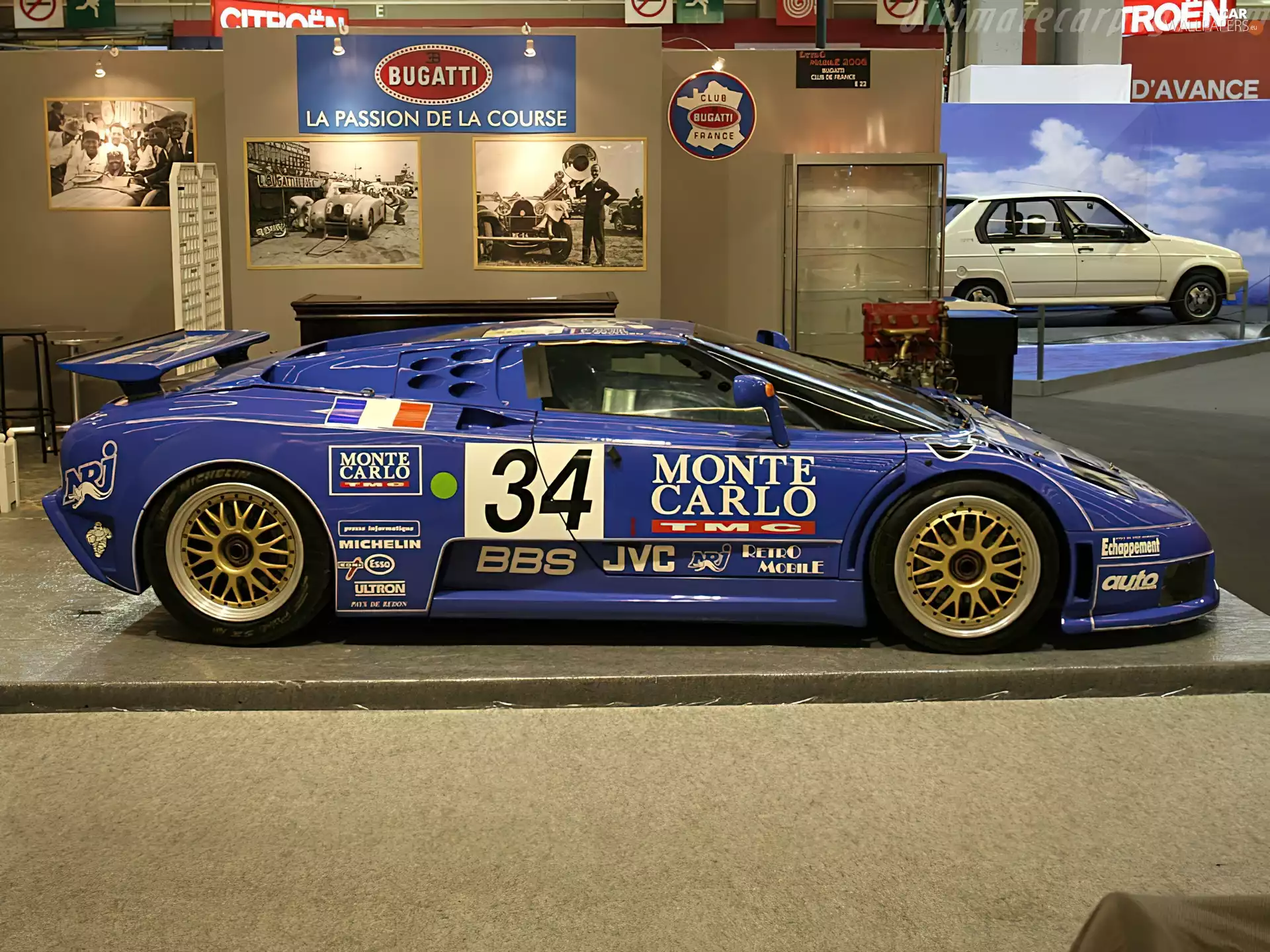 Rally automobile, Bugatti EB 110, Automobile