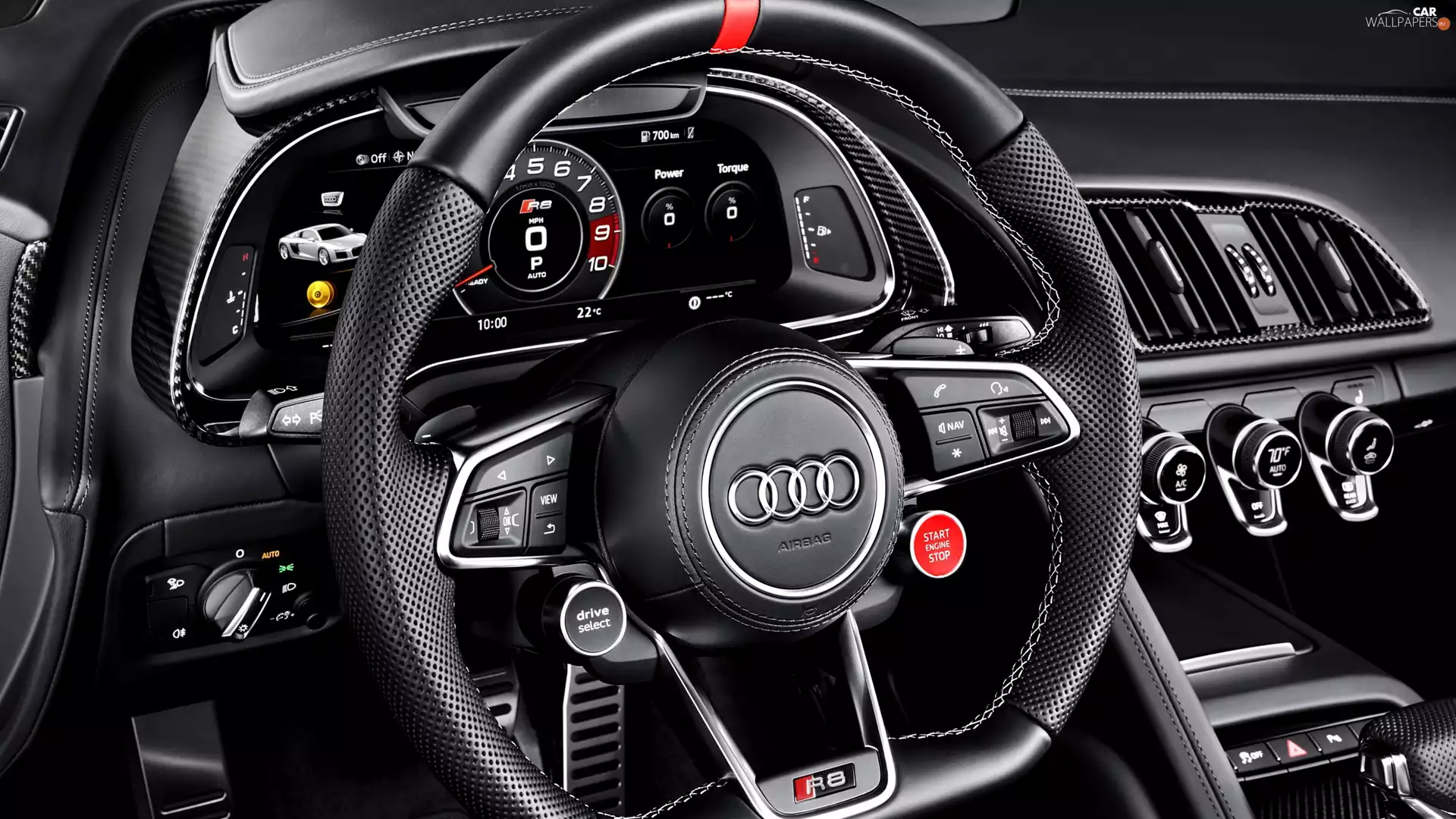 Audi R8 Sport Edition, interior, driver, 2017