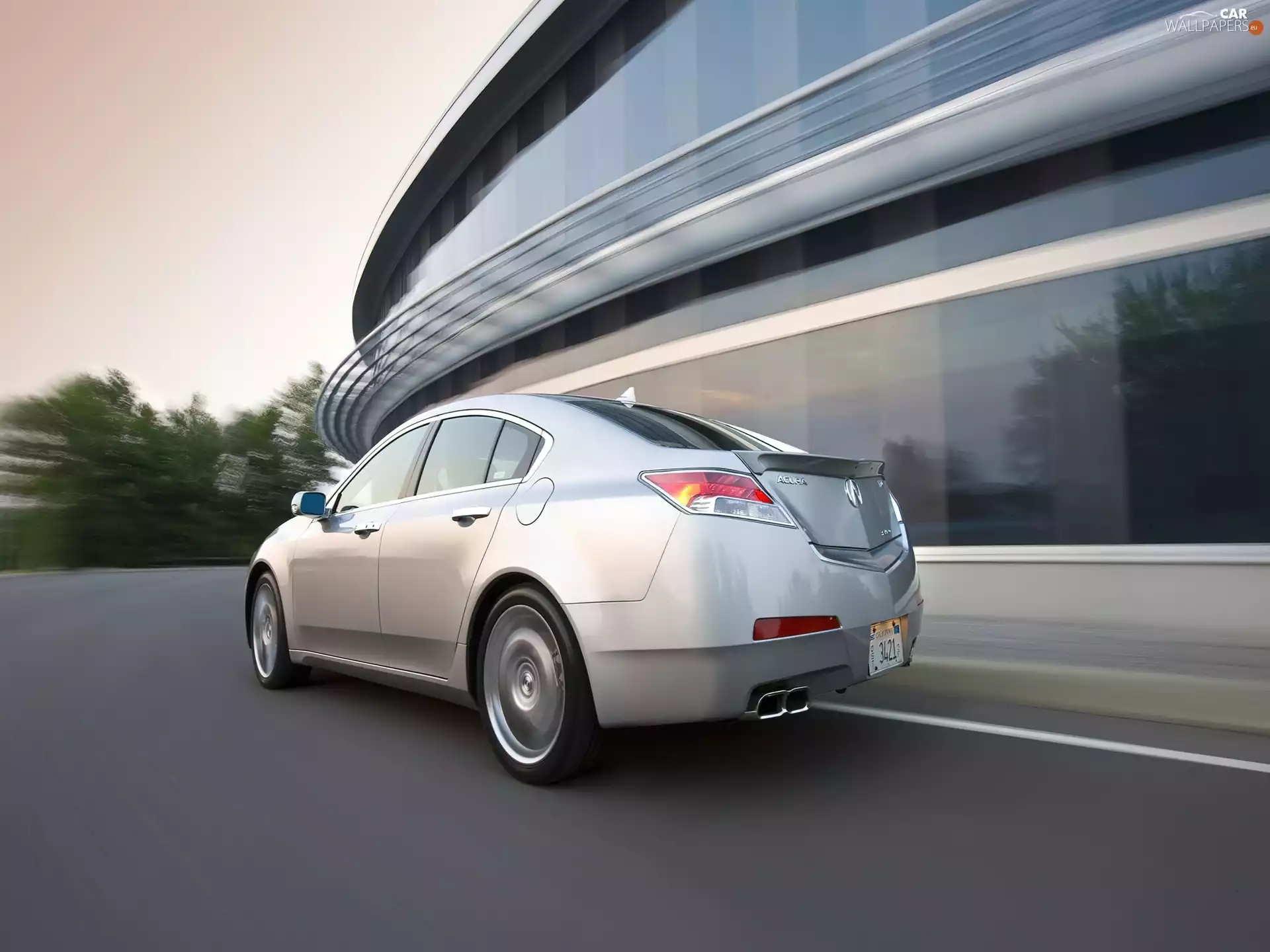 Back, ending, muffler, Acura TL