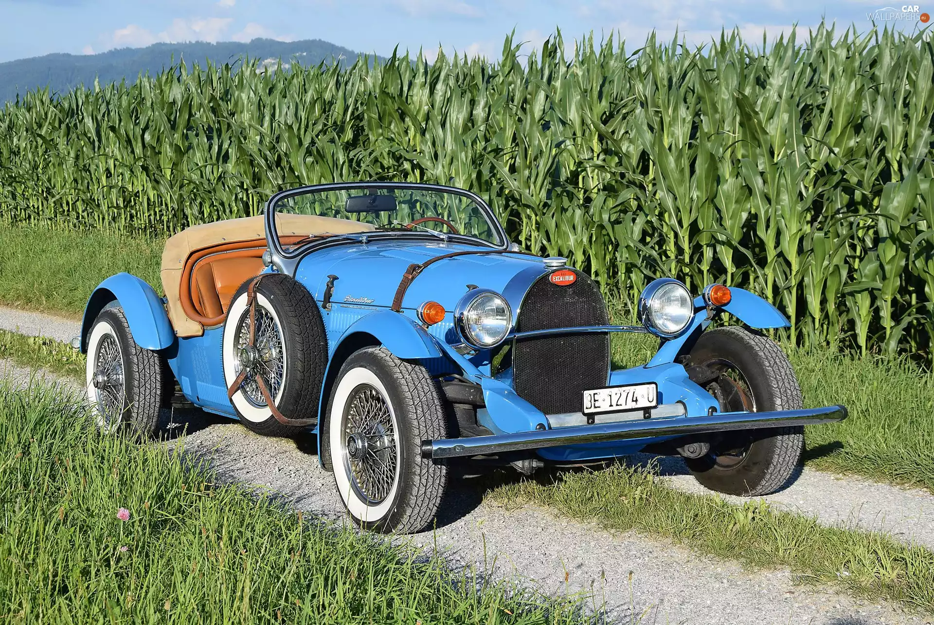 antique, Excalibur 35X, 1965, blue