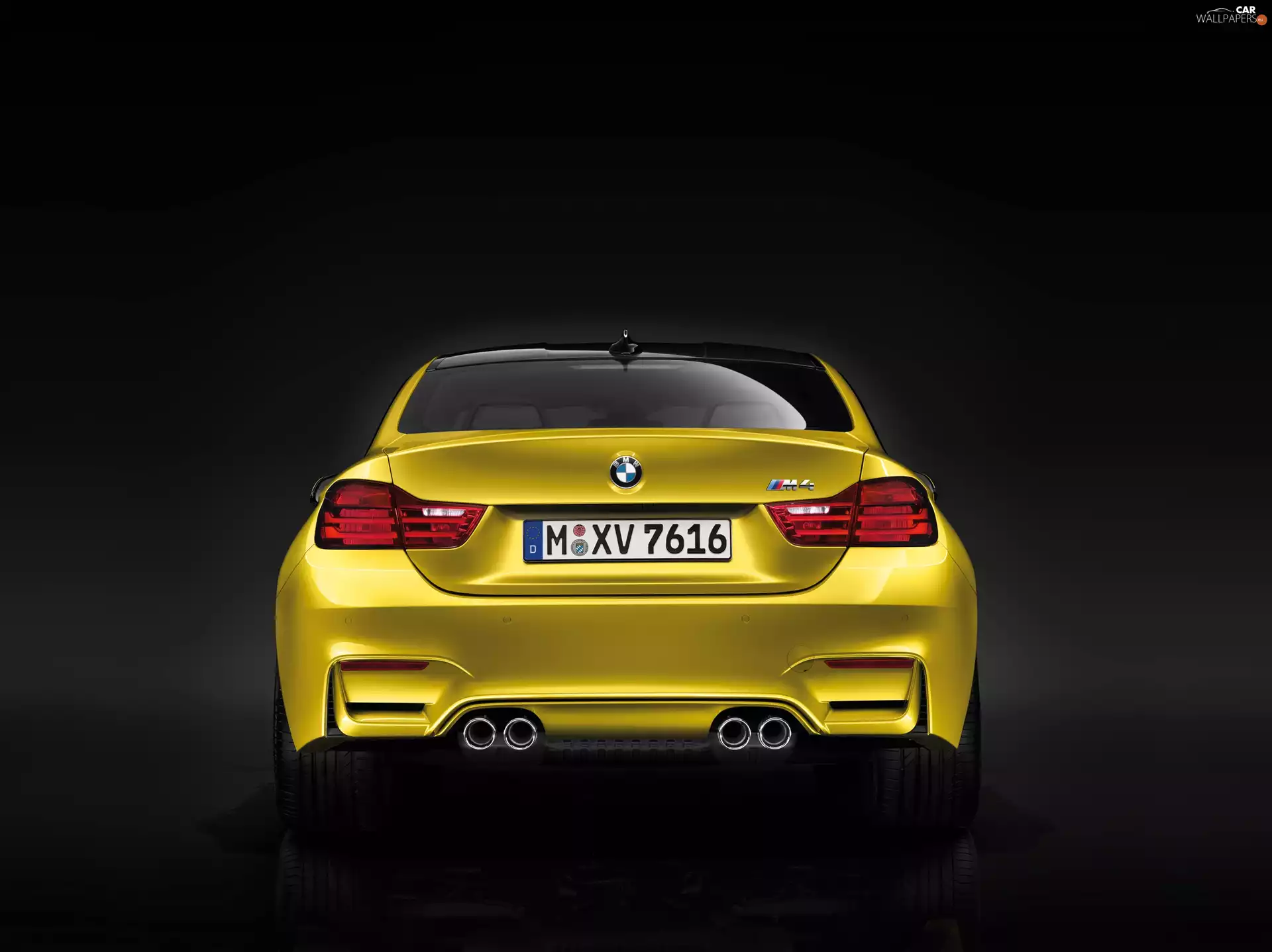 BMW M4, spoiler, Exhaust Pipes, Back