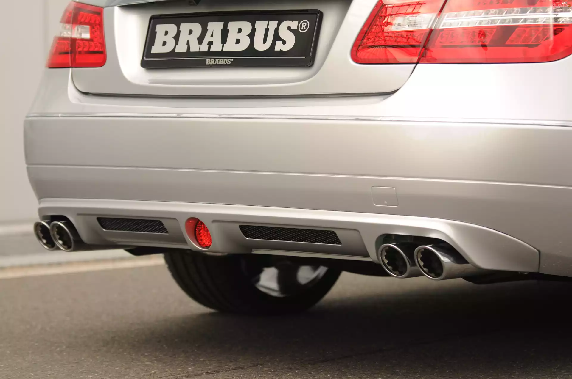 Mercedes E-Class, exhaust, Brabus, system