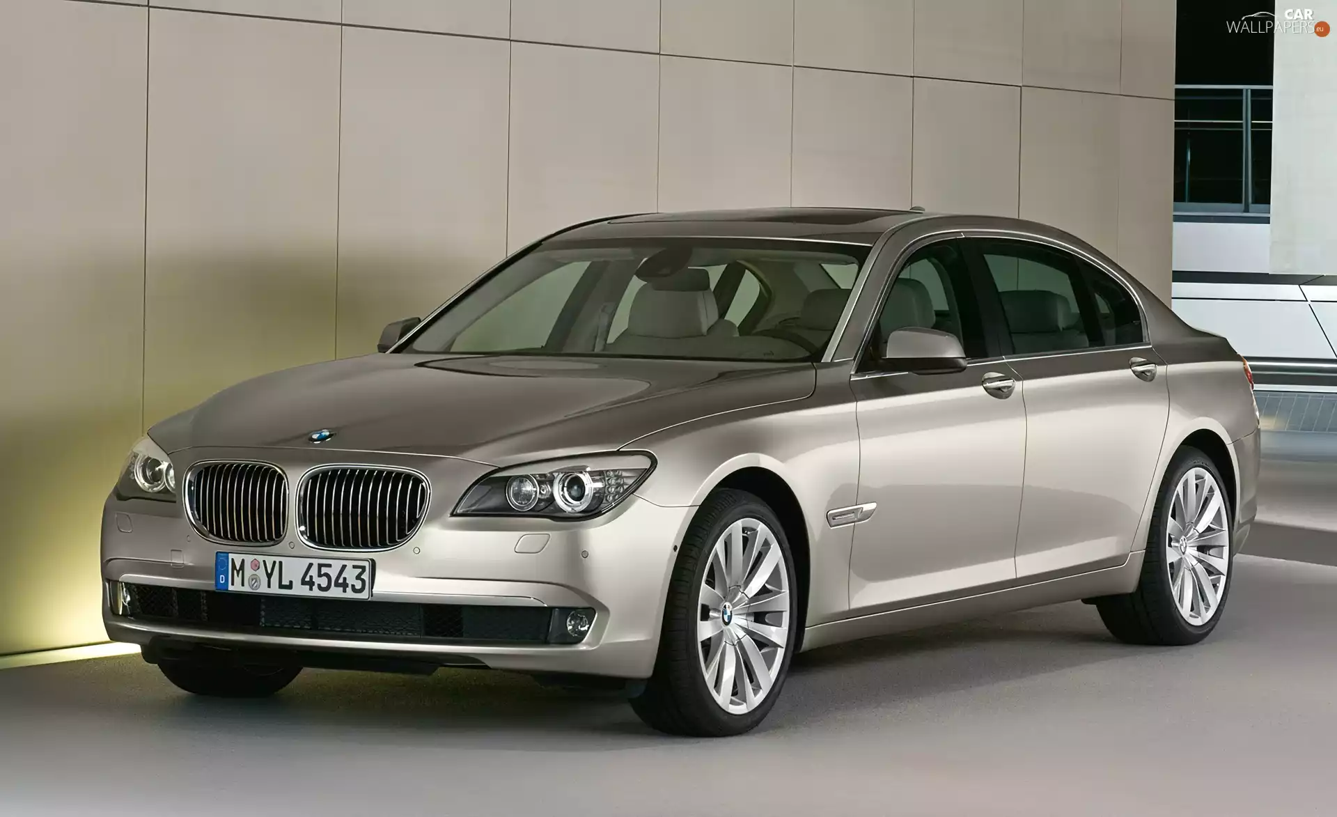 beige, panorama, the roof, BMW seria 7 F01