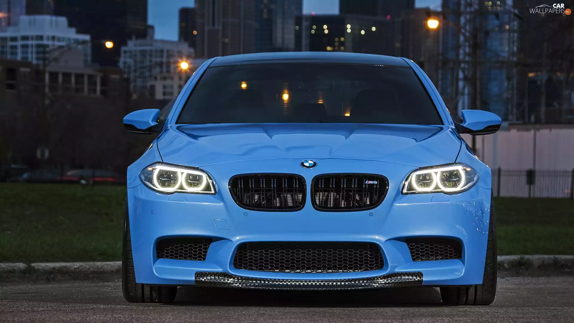 M5, F10, Automobile, BMW, blue