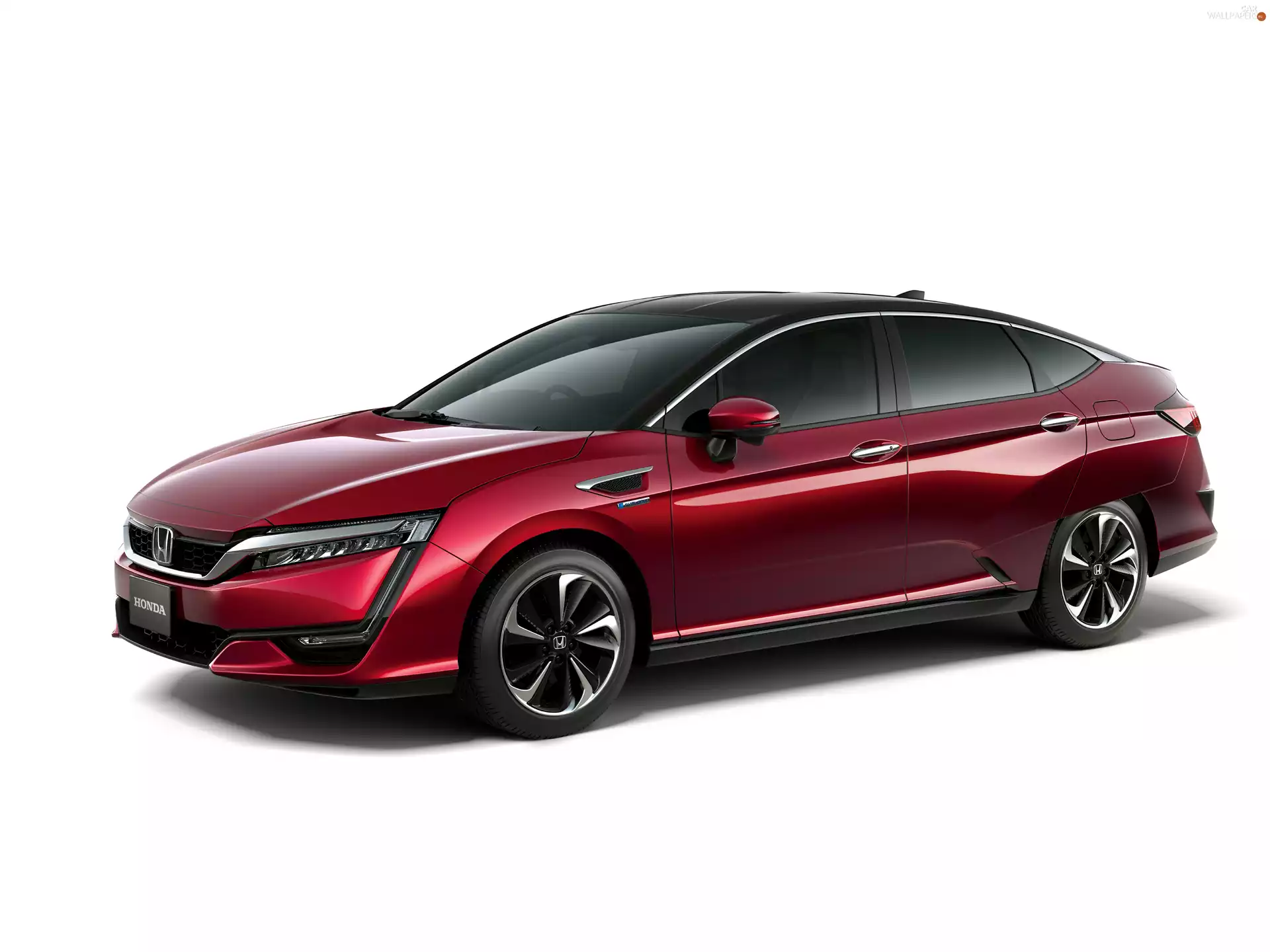 2015, red hot, Honda Clarity Fuel Cell FCV