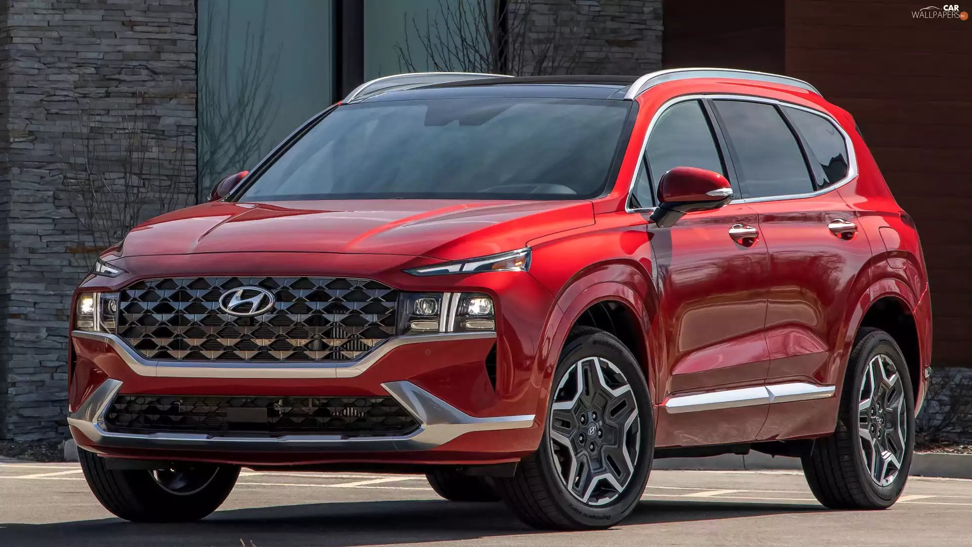 Red, Hyundai Santa Fe