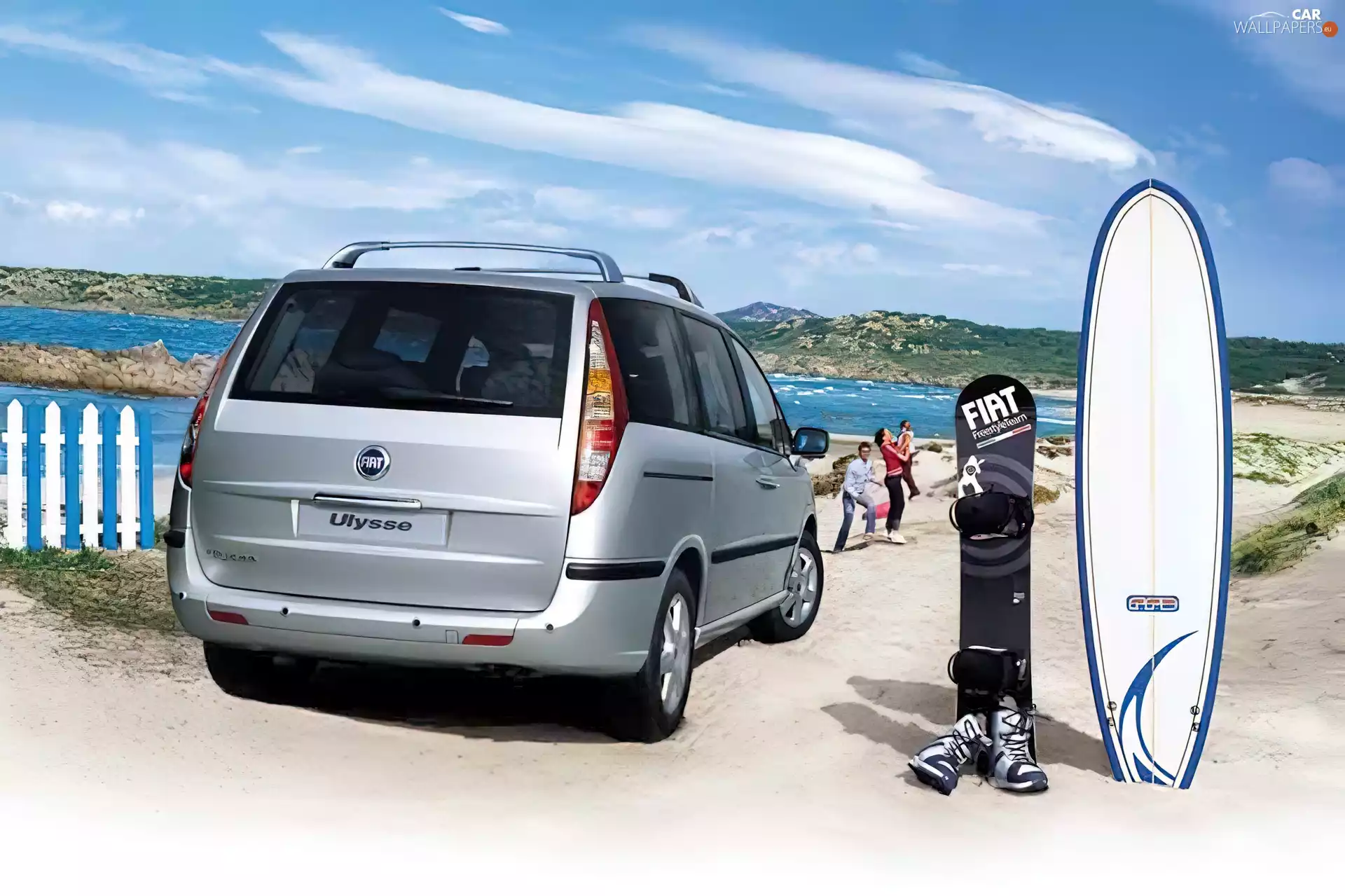 Fiat Ulysse, snowboard