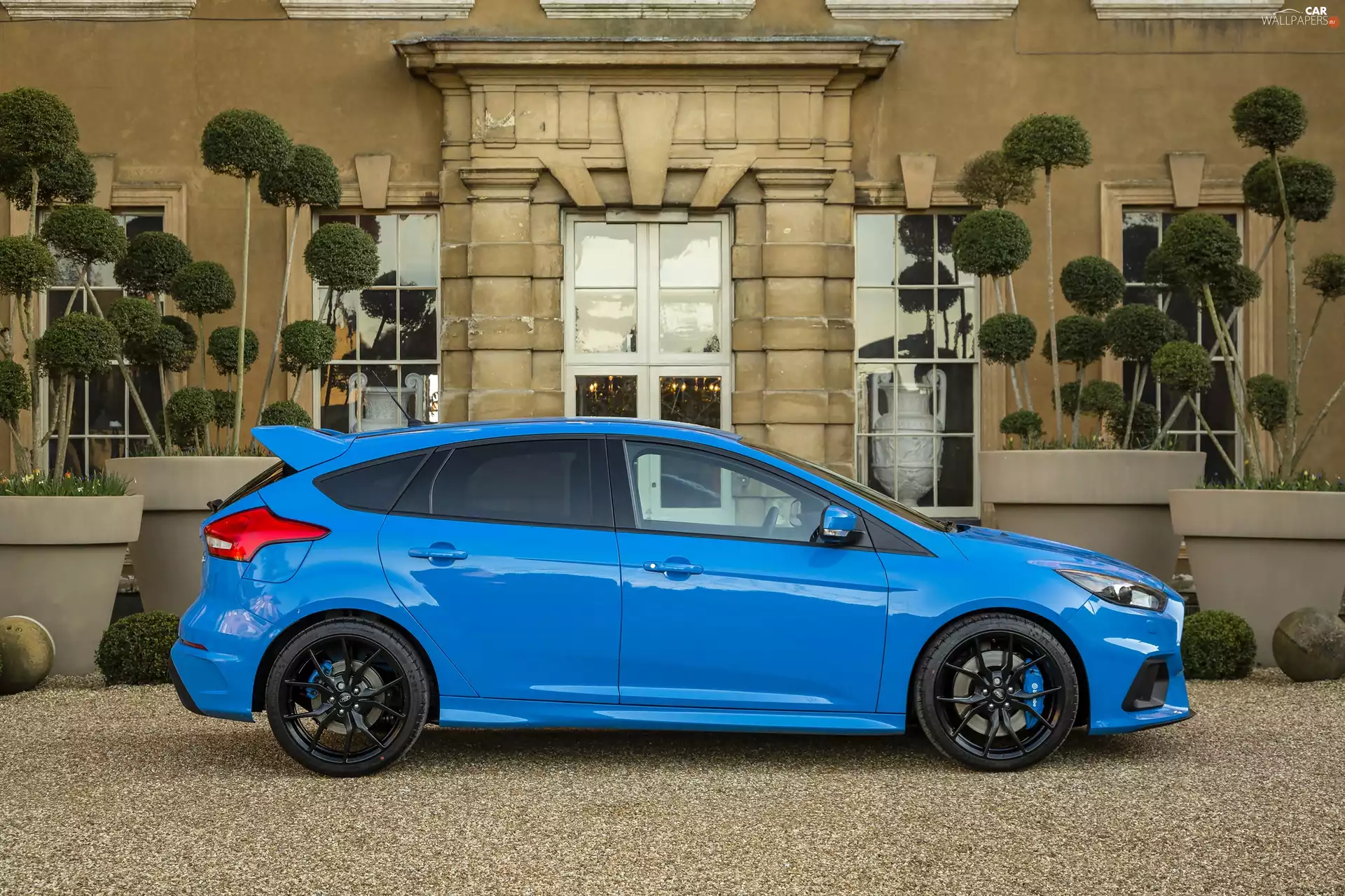 2016, blue, Ford Focus Mk III RS