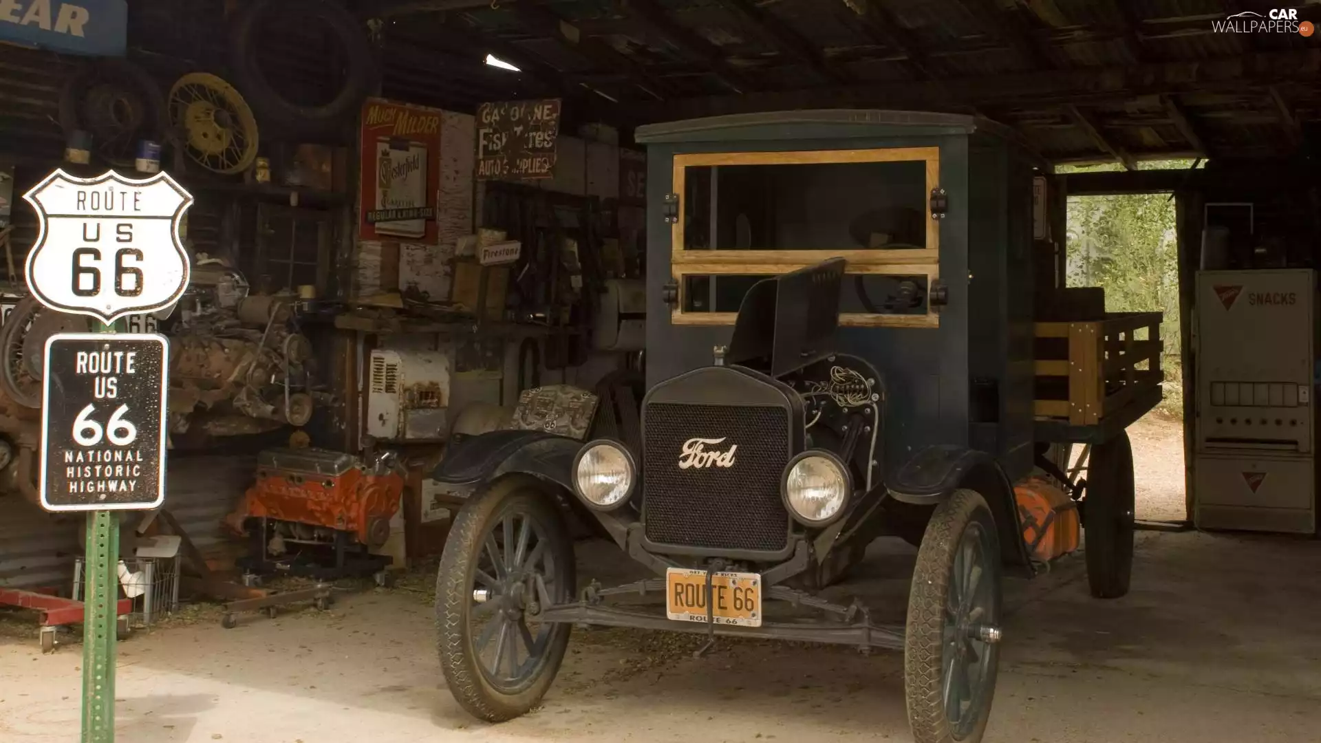 antique, garage, Sign, Ford