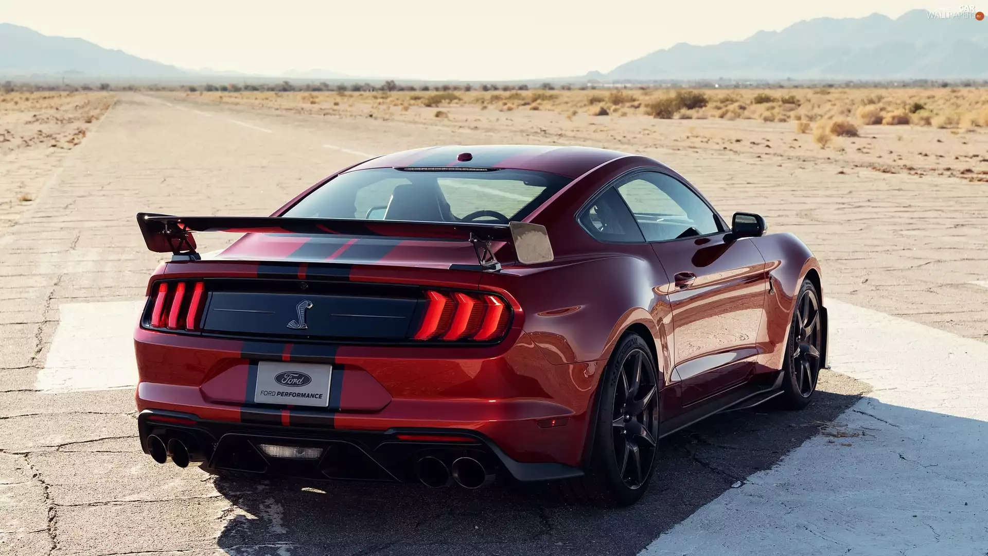 Red, Ford Mustang Shelby GT500