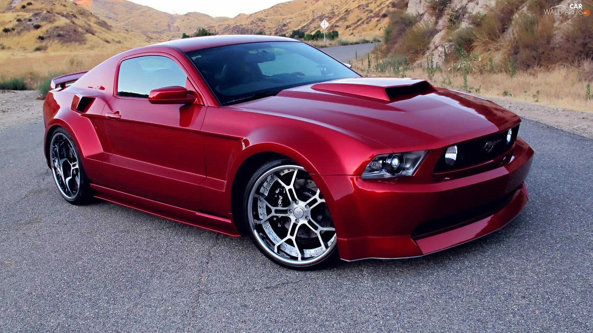 Way, cherry, Ford Mustang