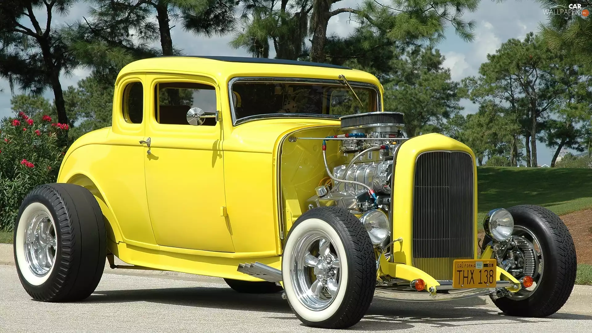 Yellow, 1932, HotRod, Ford