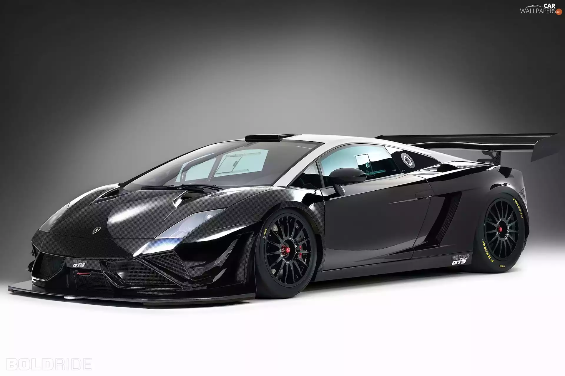 Gallardo, Black, GT3, Front, FL2, Lamborghini