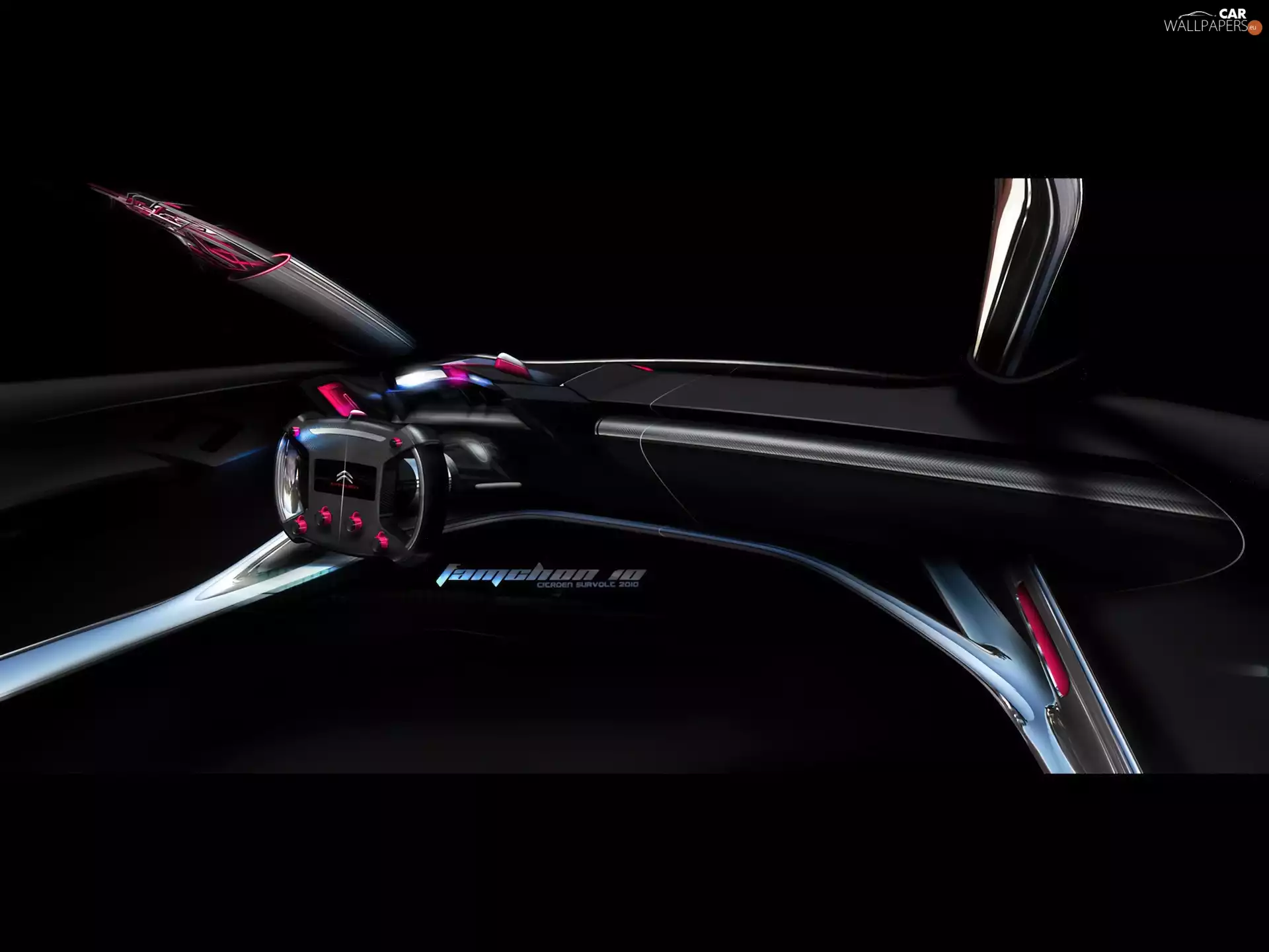 interior, Citroen Survolt, futuristic