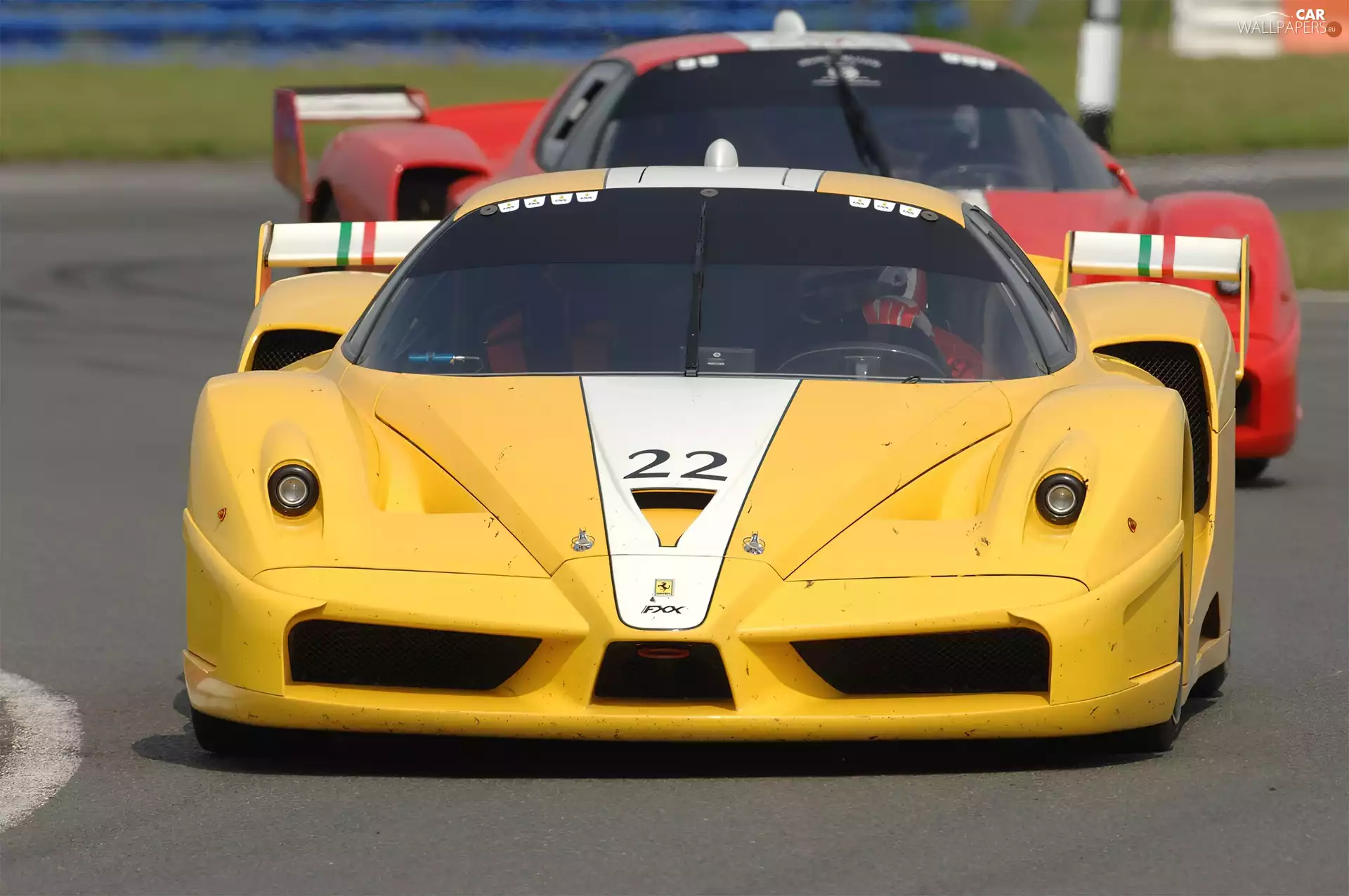race, Yellow, Ferrari FXX