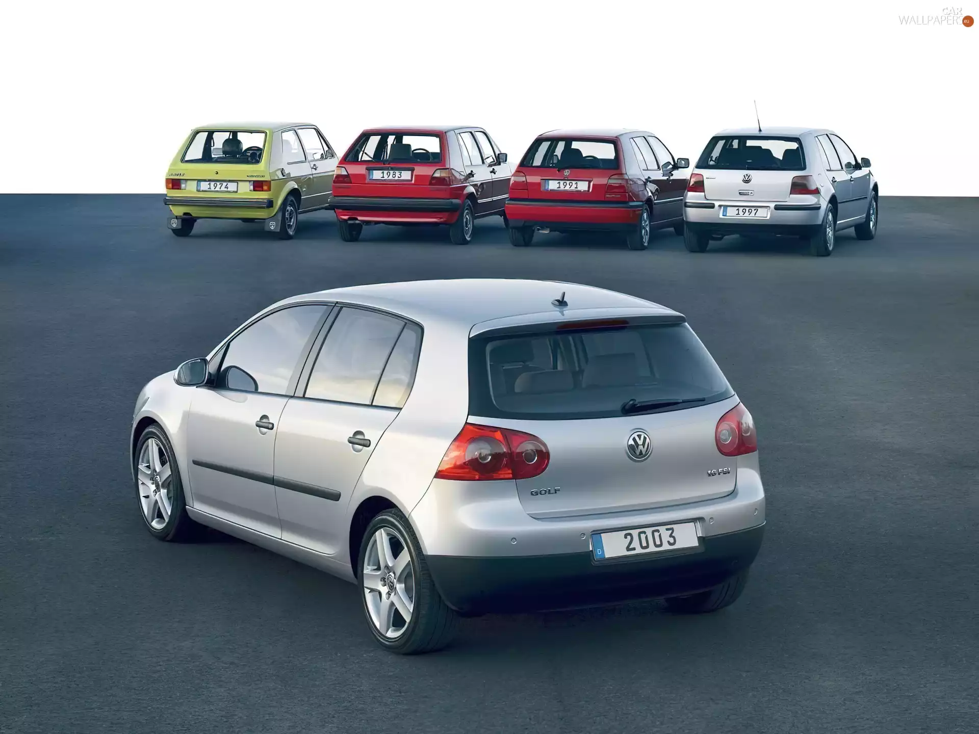 Golf 4, Golf 5, Golf 2, Golf 3, Golf 1